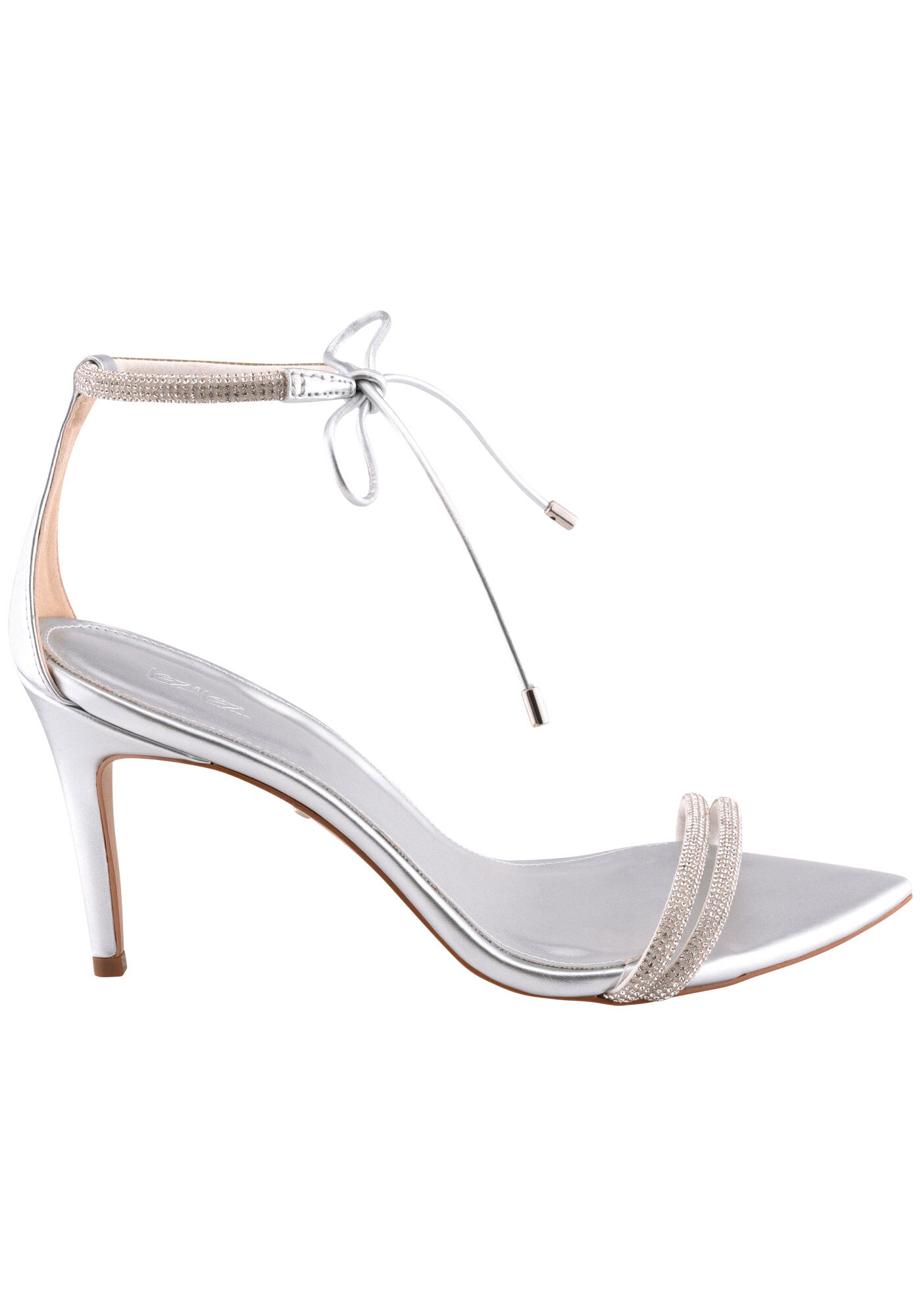 Sand&aacute;lia Salto Fino com Strass, , large.