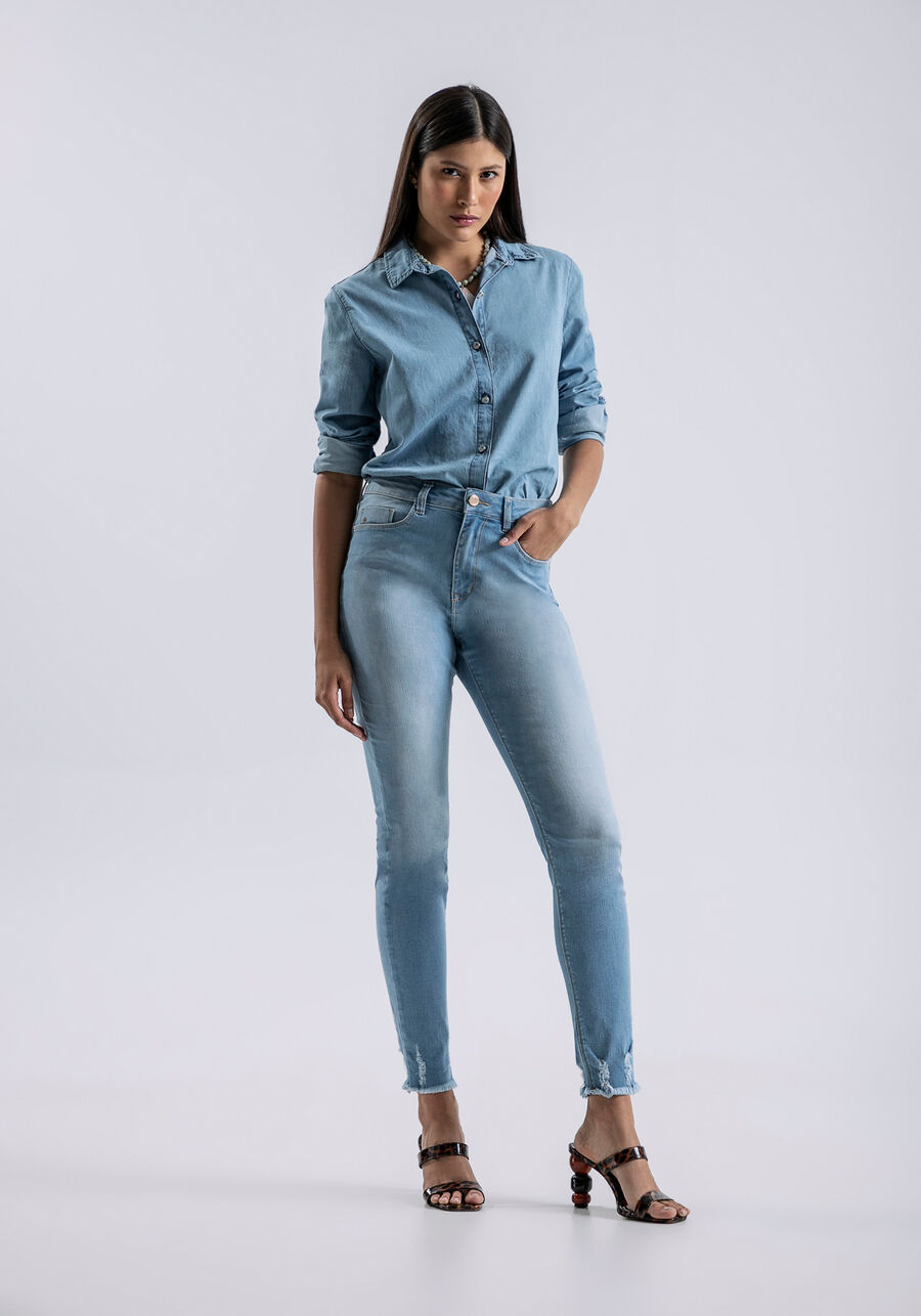 Calça Jeans Aruba Super Alta Every Day, JEANS. Calça Jeans Aruba Super Alta Every Day, JEANS, large.
