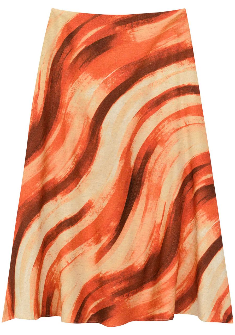 Saia Midi Com Cintura Alta E Bolsos Embutidos Tecido Plano, . Saia Midi Com Cintura Alta E Bolsos Embutidos Tecido Plano, , large.