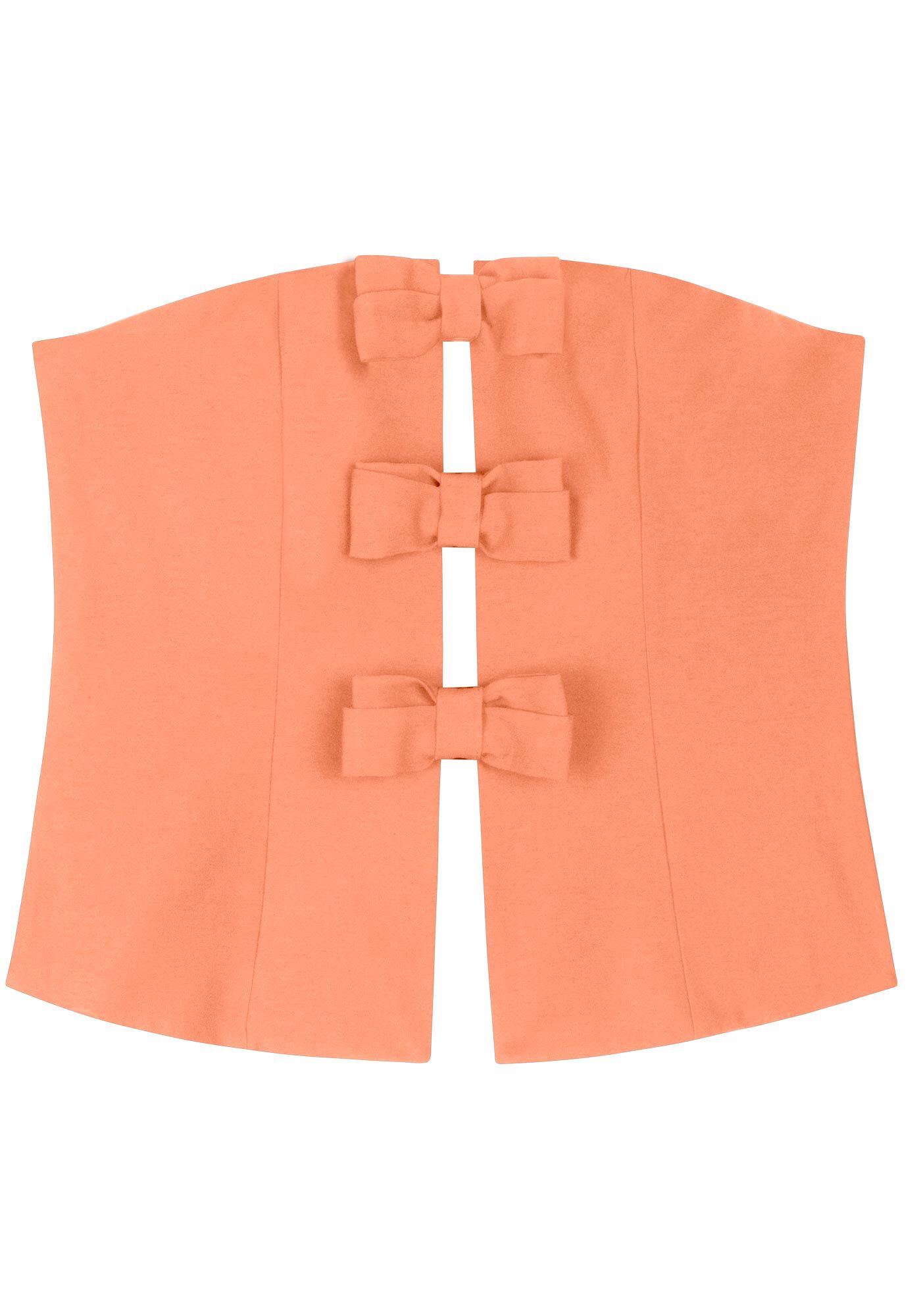 Blusa Sem Al&ccedil;as Com Z&iacute;per E La&ccedil;os Frontais, , large.