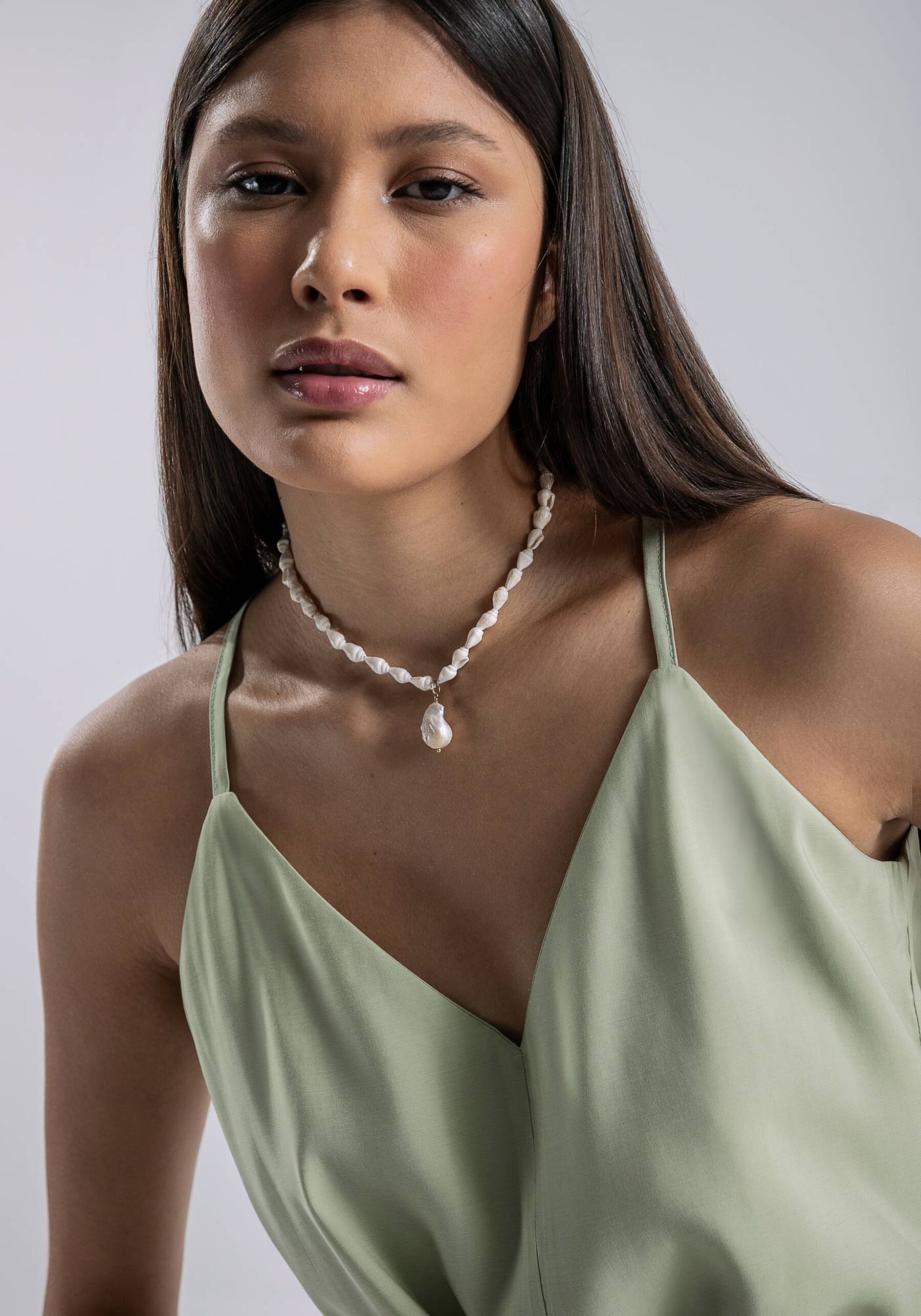 Blusa com Alças Cropped com Laço, VERDE PRELUDIO. Blusa com Alças Cropped com Laço, VERDE PRELUDIO, large.