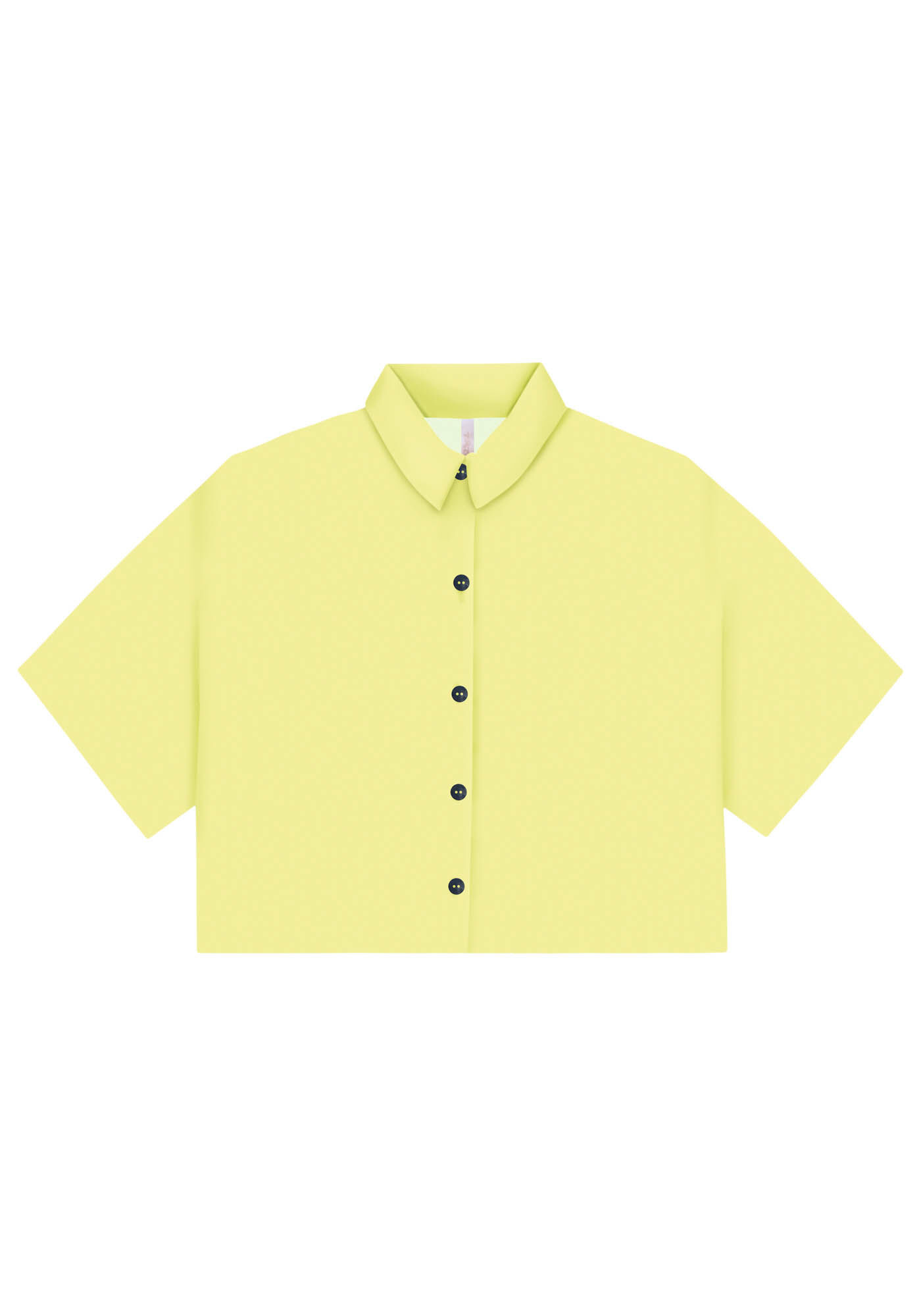 Camisa Cropped Manga Curta Cores, , large.