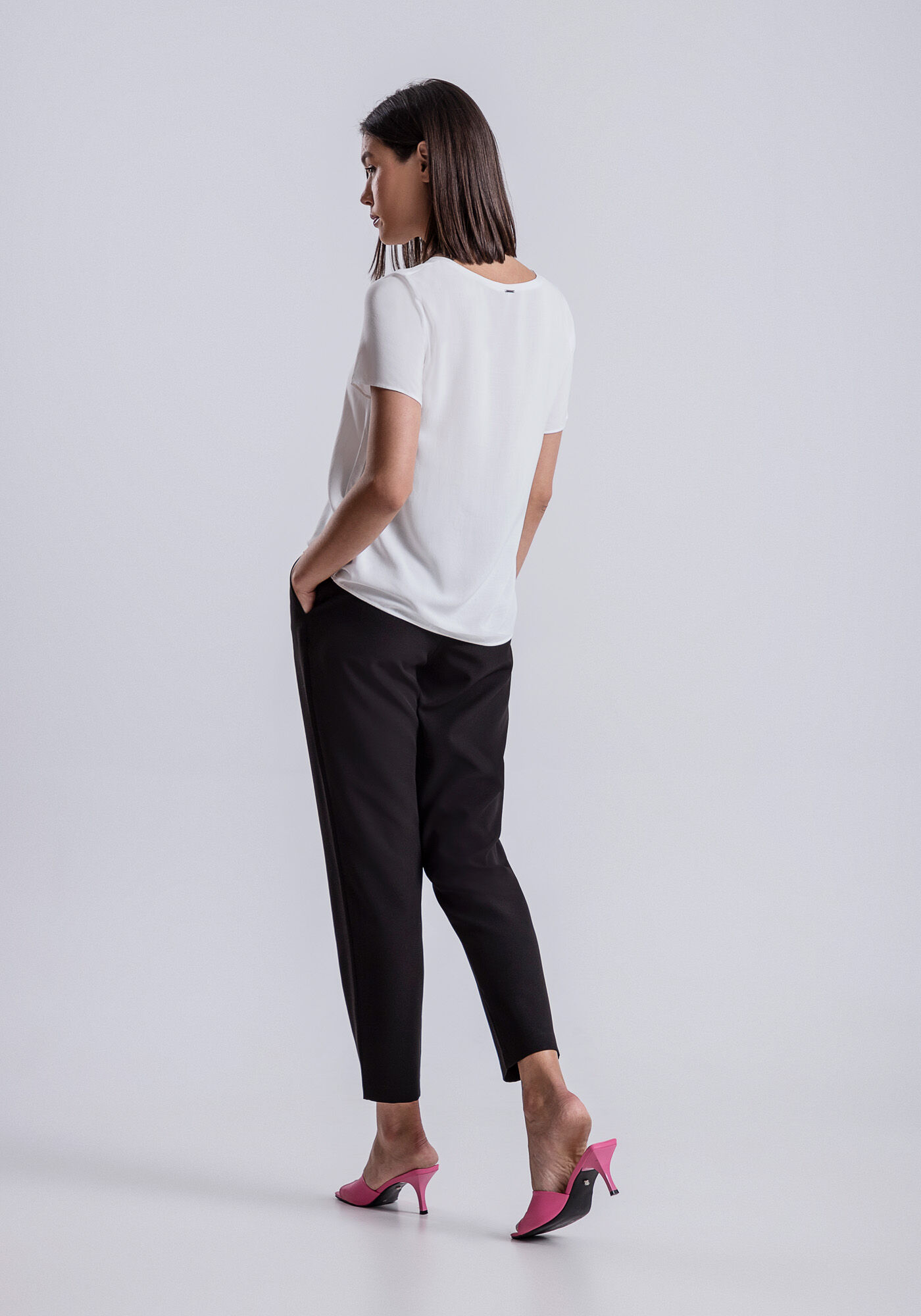 Blusa Manga Curta em Viscose Estampada, , large.