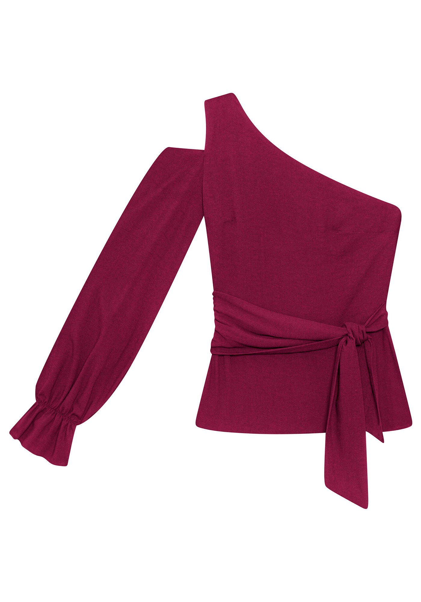 Blusa Um Ombro S&oacute; Manga Longa, , large.