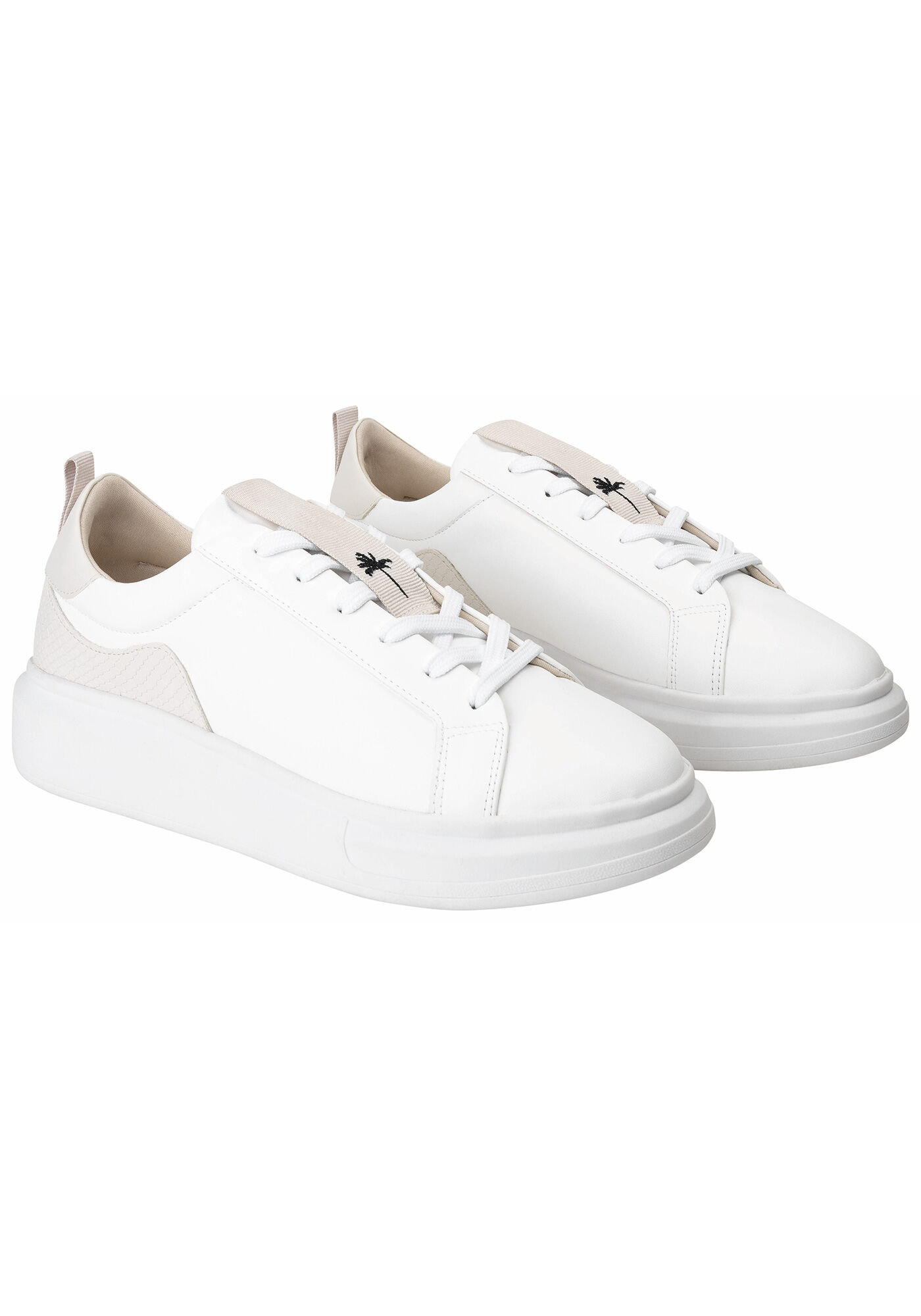 T&ecirc;nis Branco com Recorte no Cadar&ccedil;o, , large.