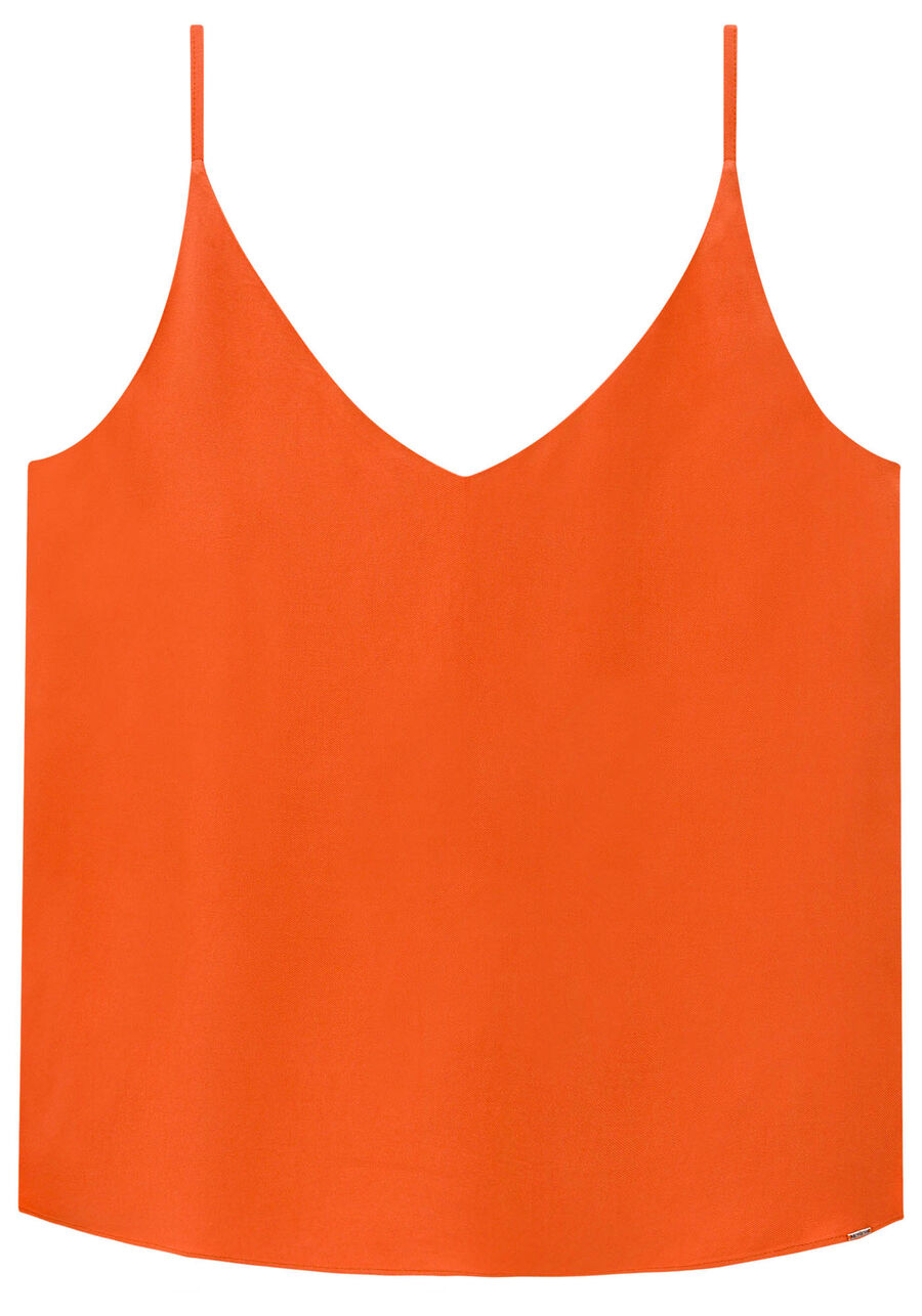 Blusa Alça Fina Decote V Cores, . Blusa Alça Fina Decote V Cores, , large.