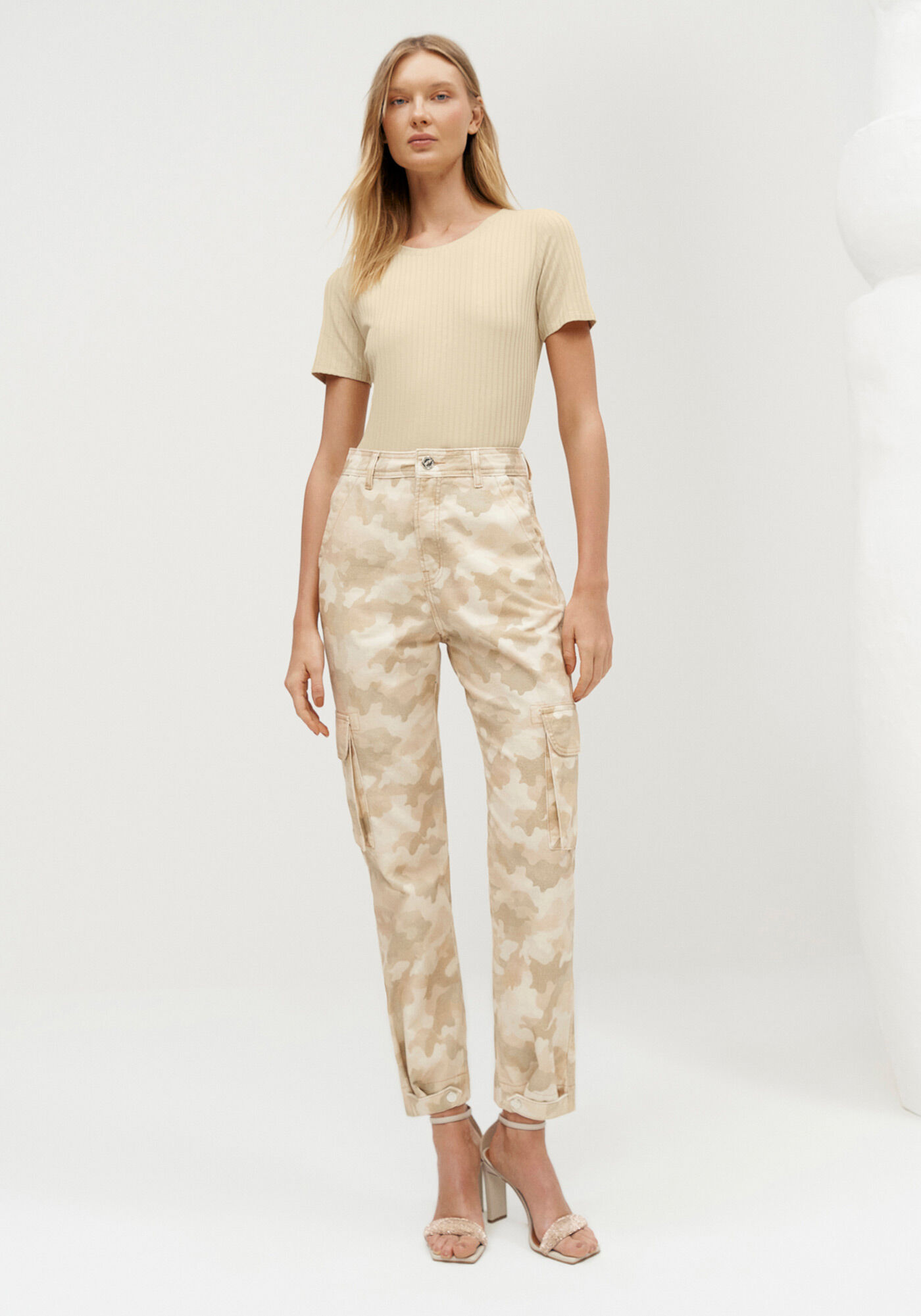 Blusa Manga Curta Canelada Basic, , large.