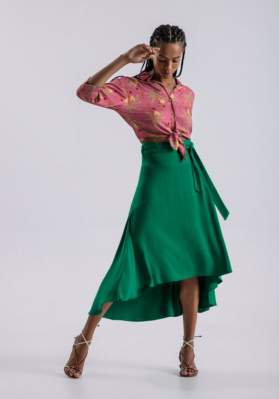 Saia Midi Assimétrica Viscose com Faixa, . Saia Midi Assimétrica Viscose com Faixa, , large.