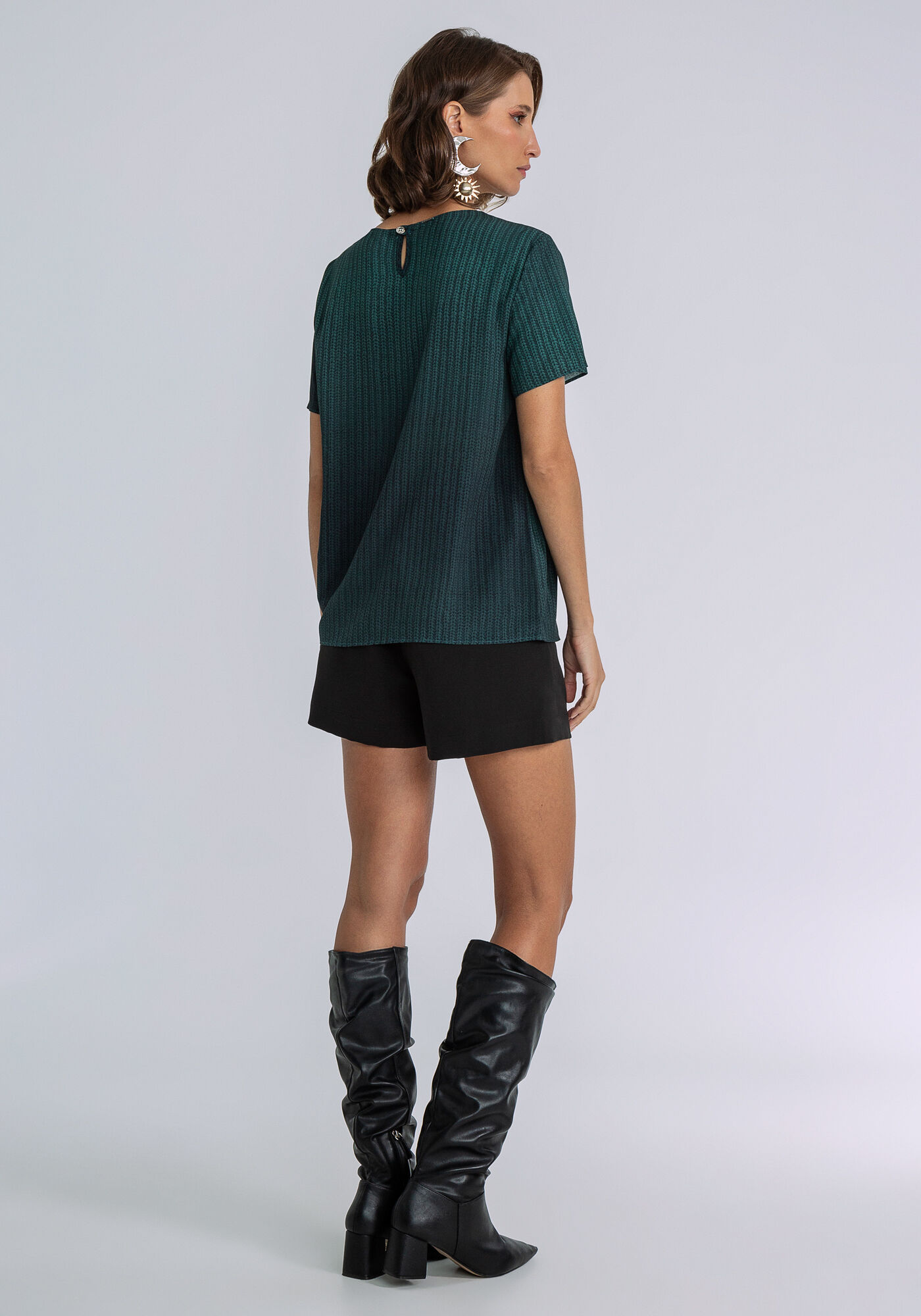 Blusa com Faixa Estampa, TRICO, large.