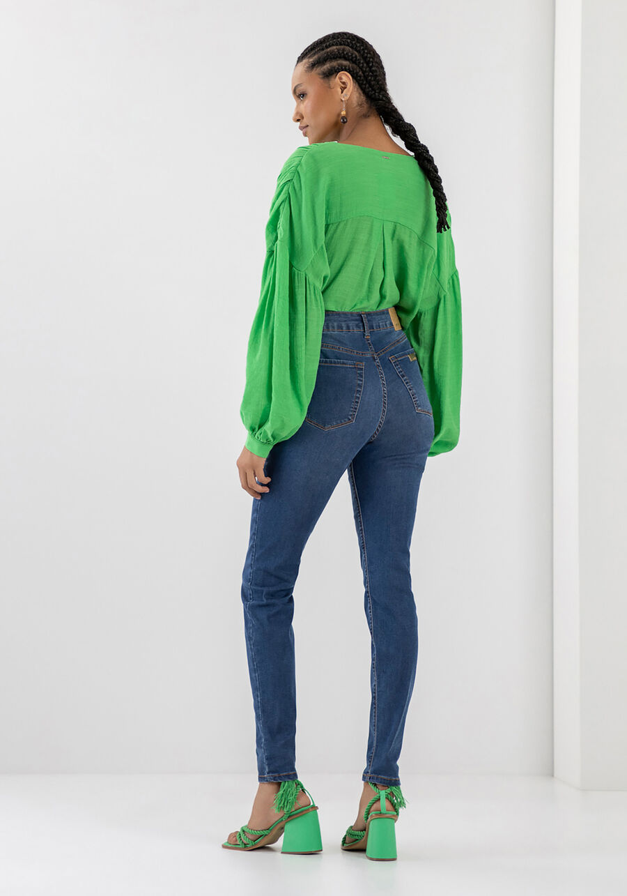 Calça Jeans Skinny Super Alta Every Day, JEANS. Calça Jeans Skinny Super Alta Every Day, JEANS, large.