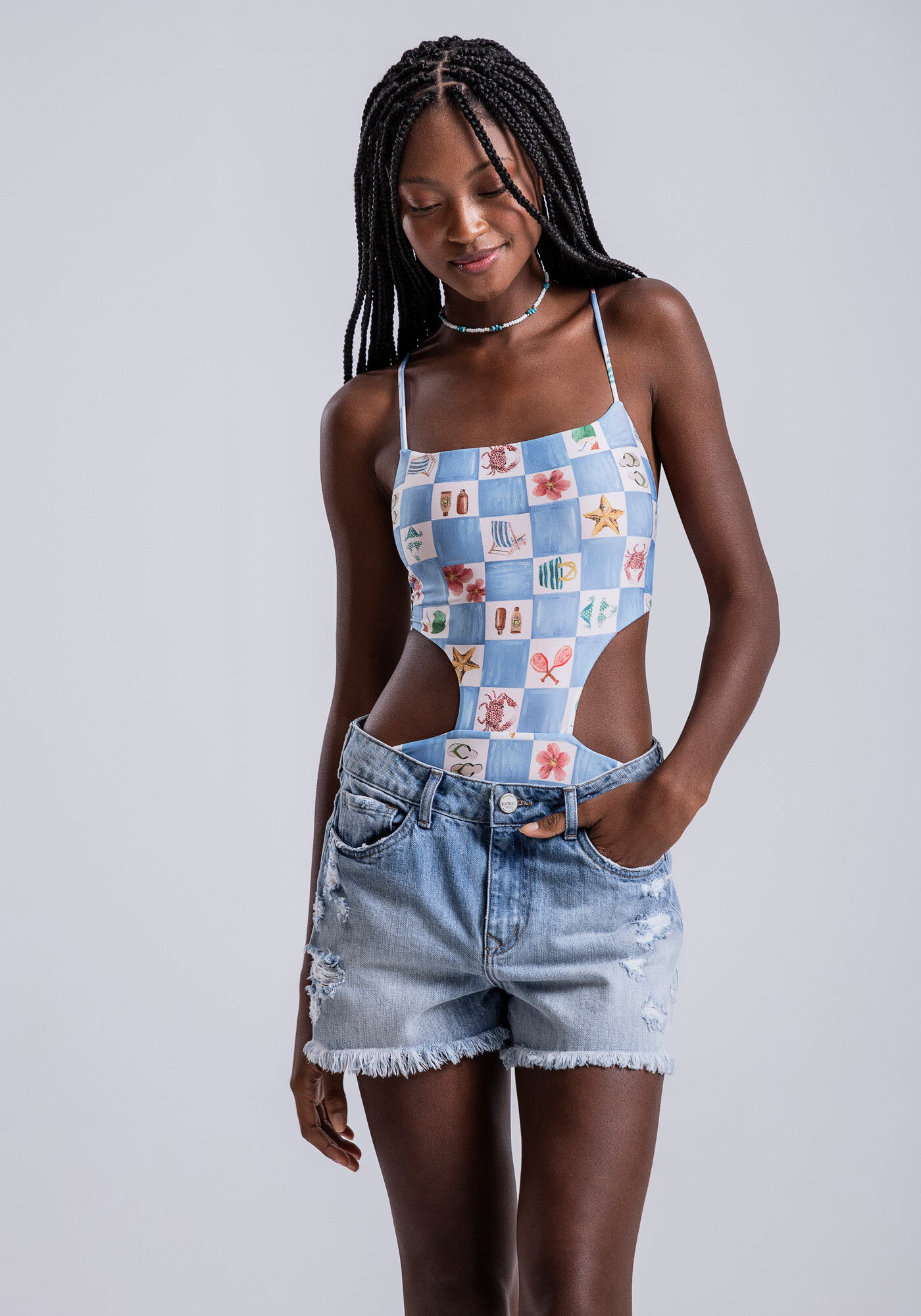 Mai&ocirc; Cut Out com Amarra&ccedil;&atilde;o, , large.