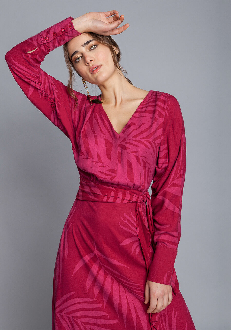 Vestido Manga Longa Mídi Faixa, . Vestido Manga Longa Mídi Faixa, , large.