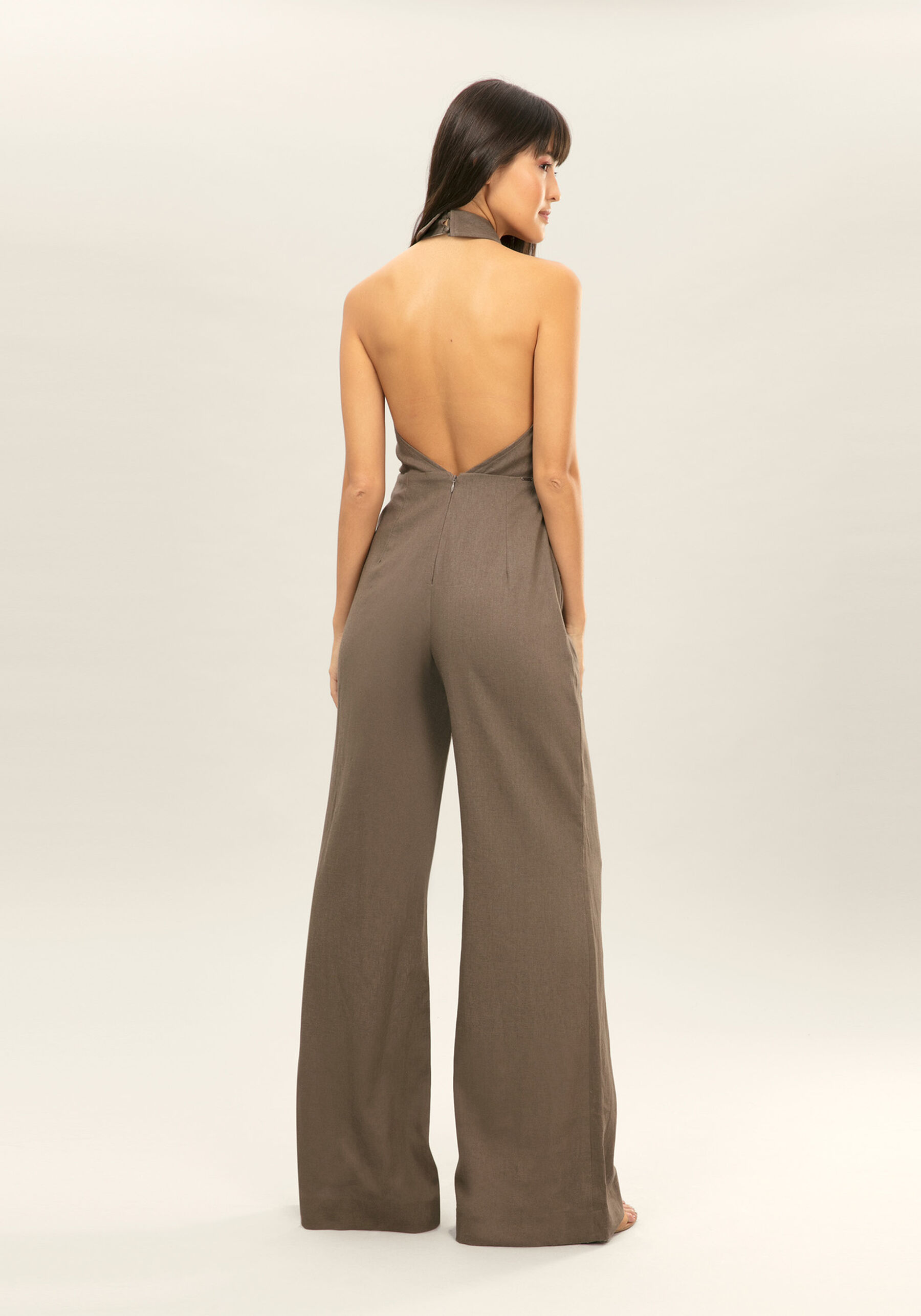 Macacão Longo Frente Única Linho, . Macacão Longo Frente Única Linho, , large.