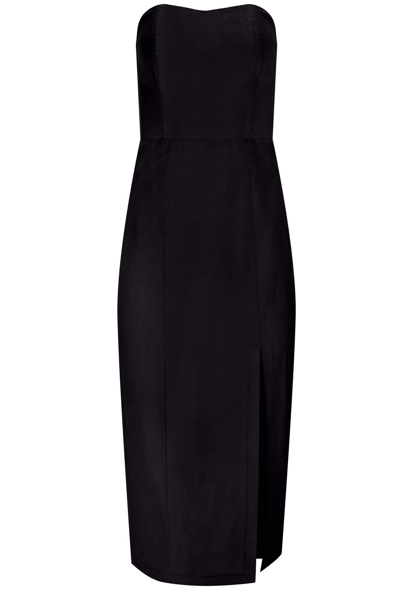 Vestido Midi Tomara Que Caia com Fenda, , large.