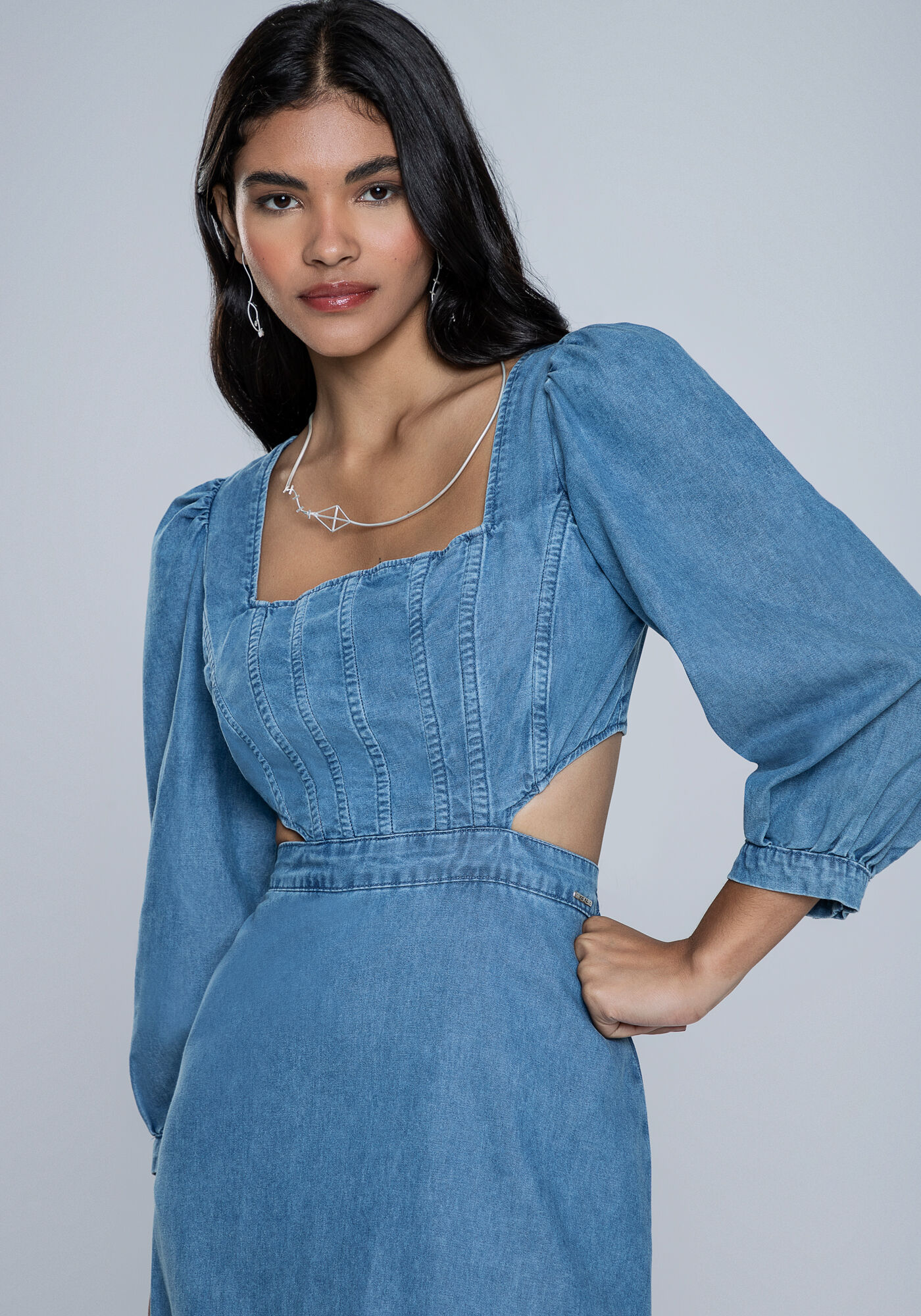 Vestido jeans hot sale lezalez