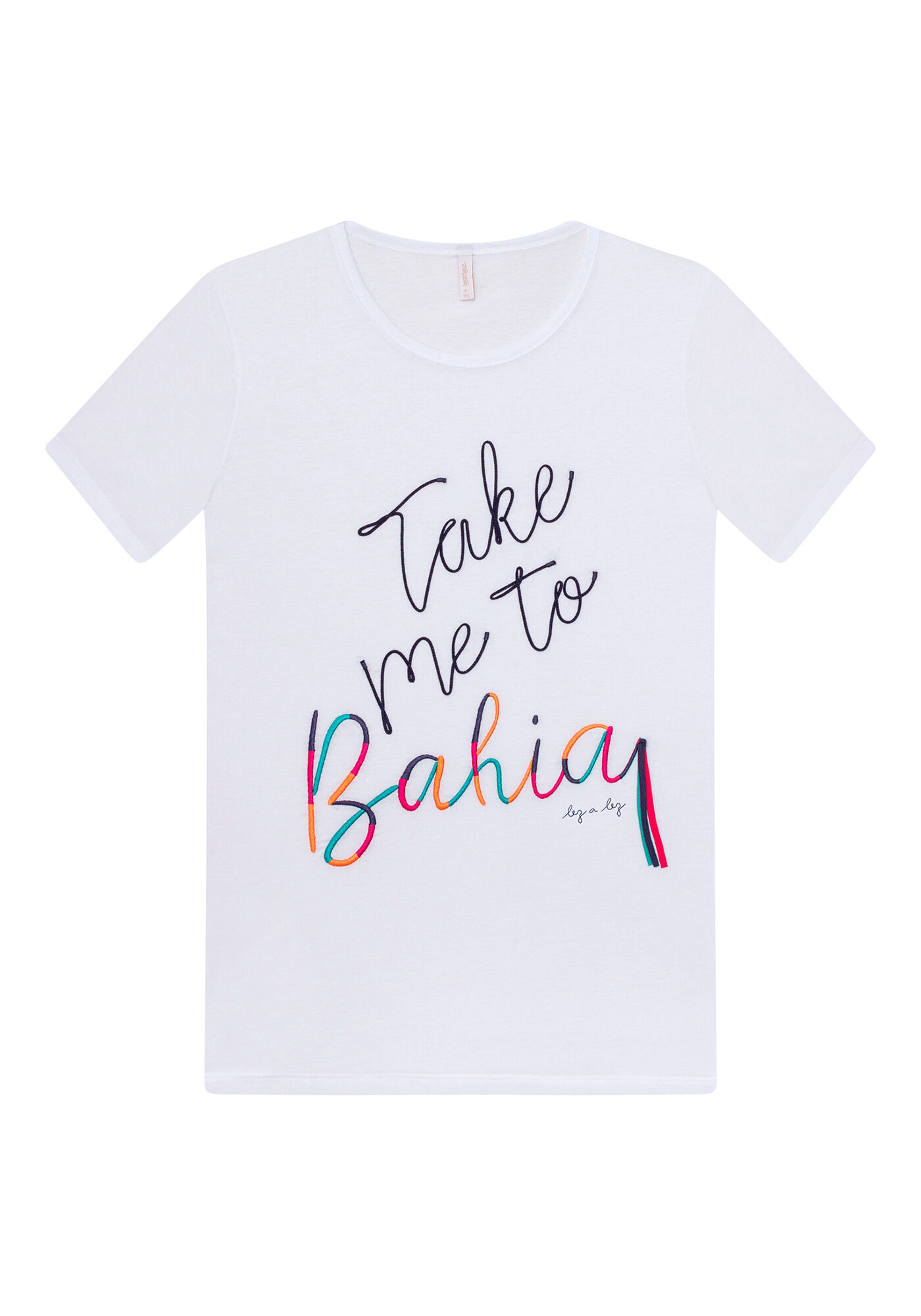 Blusa Manga Curta Bordado, , large.