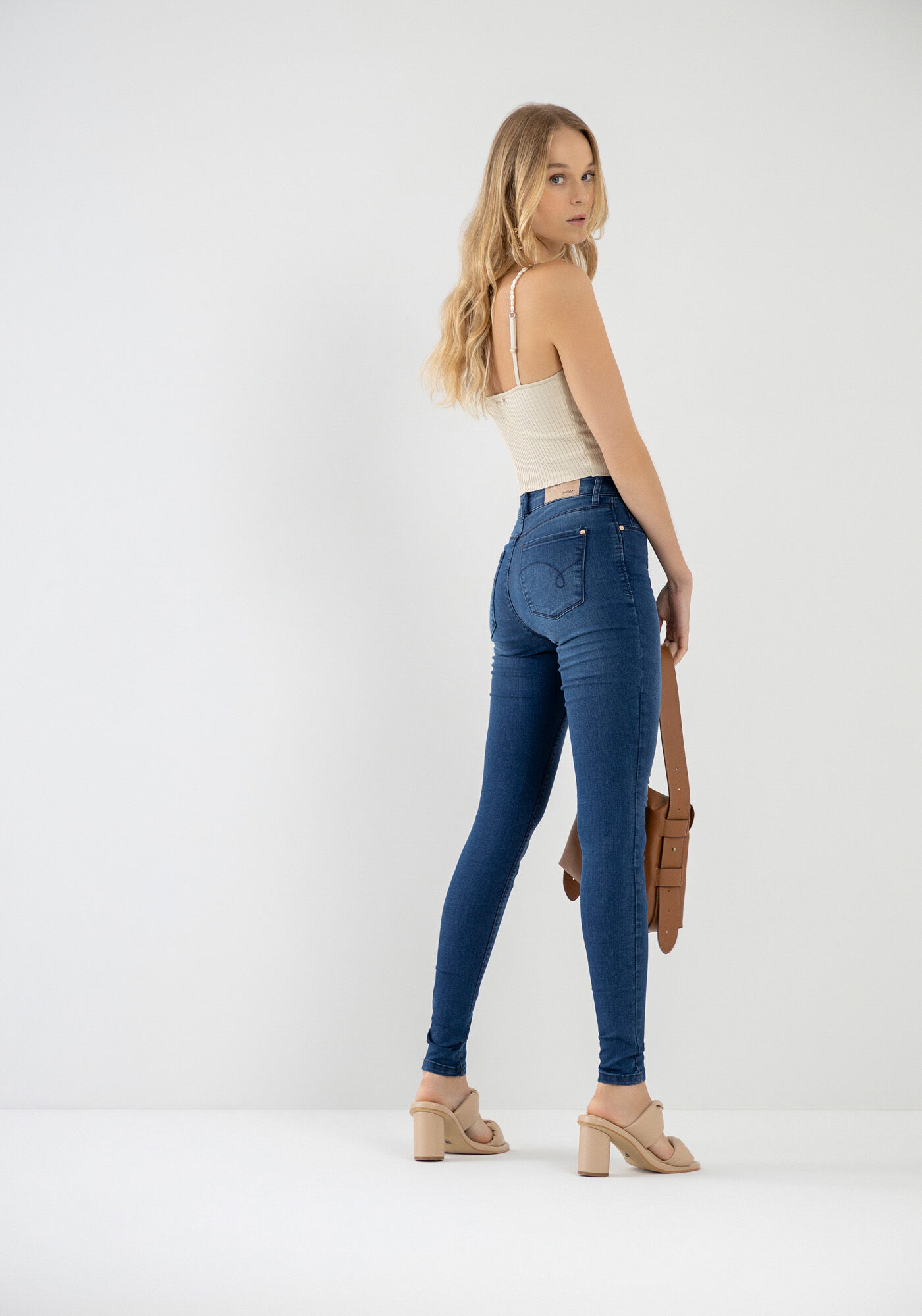 Cal&ccedil;a Jeans Skinny Super Alta Sustent&aacute;vel, , large.