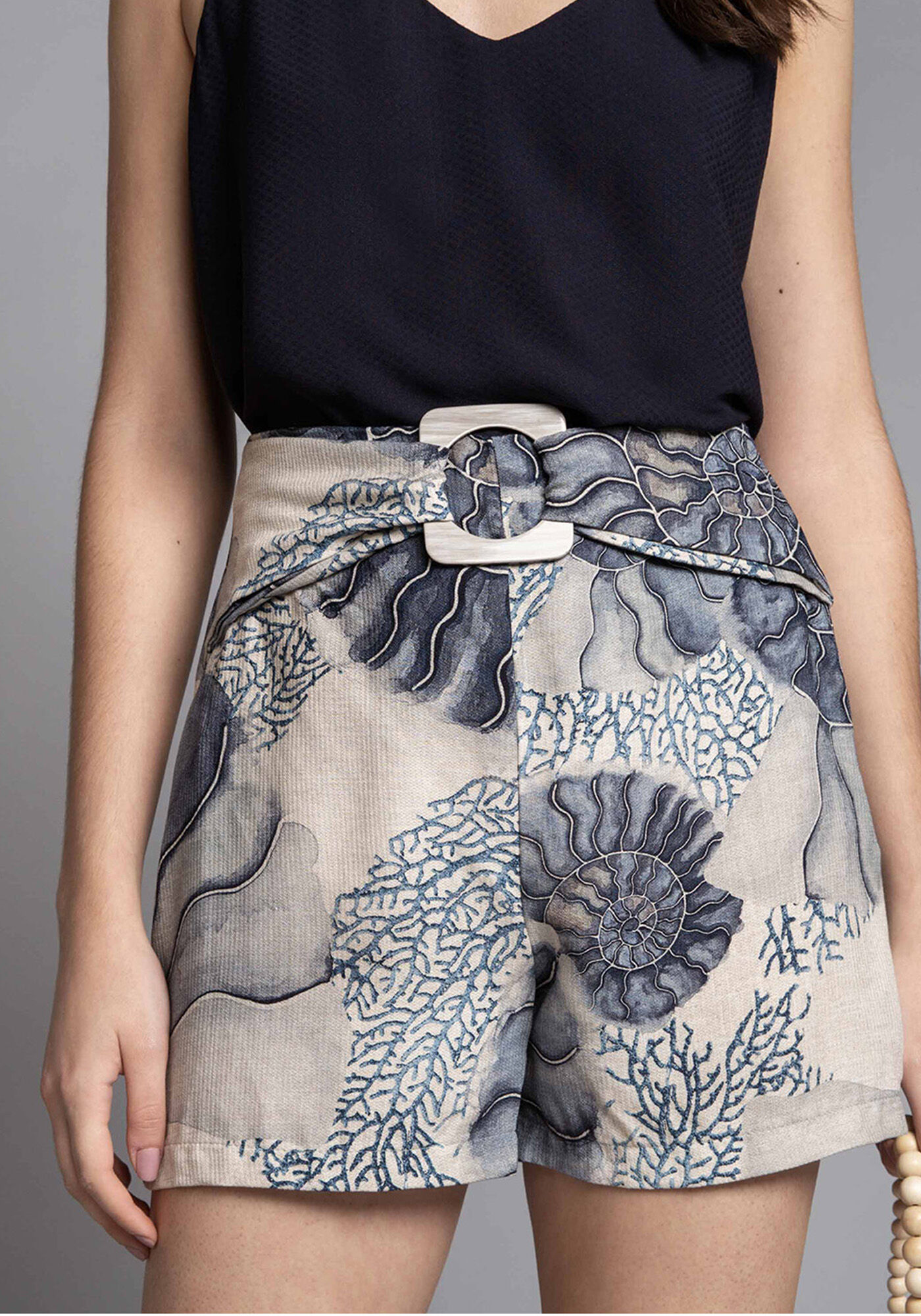 Shorts Linho com Cinto Keeling, , large.