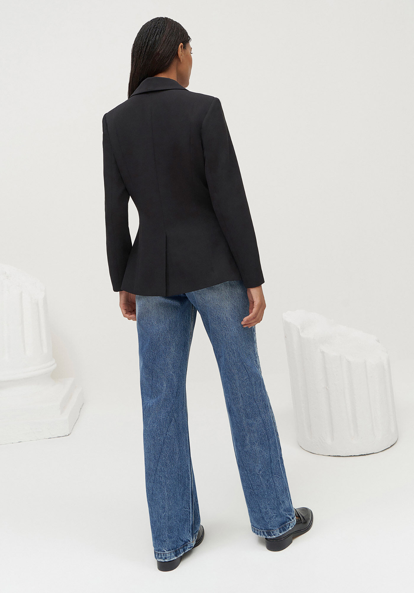 Blazer Alfaiataria com Abotoamento Duplo, , large.