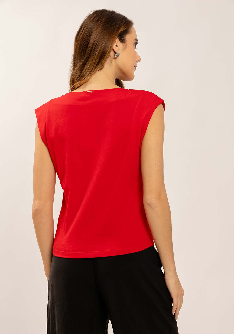 T-shirt Muscle Tee em Malha com Bordado Lurex, . T-shirt Muscle Tee em Malha com Bordado Lurex, , large.