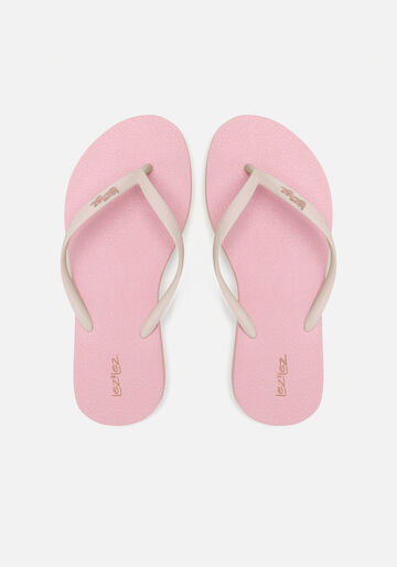 Chinelo Feminino Básico De Tiras Com Listra Lateral, ROSA SALOME. Chinelo Feminino Básico De Tiras Com Listra Lateral, ROSA SALOME, large.