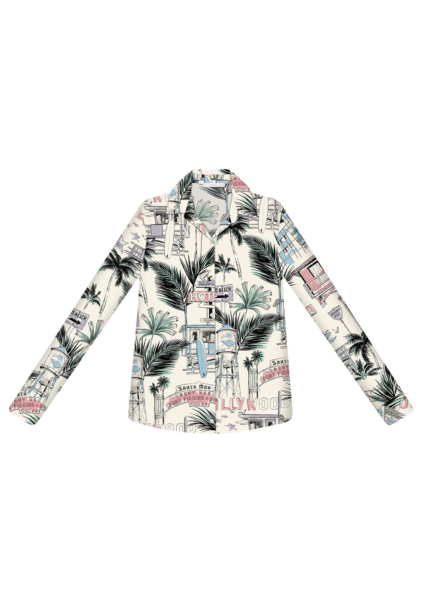 Camisa Manga Longa Estampa, , large.