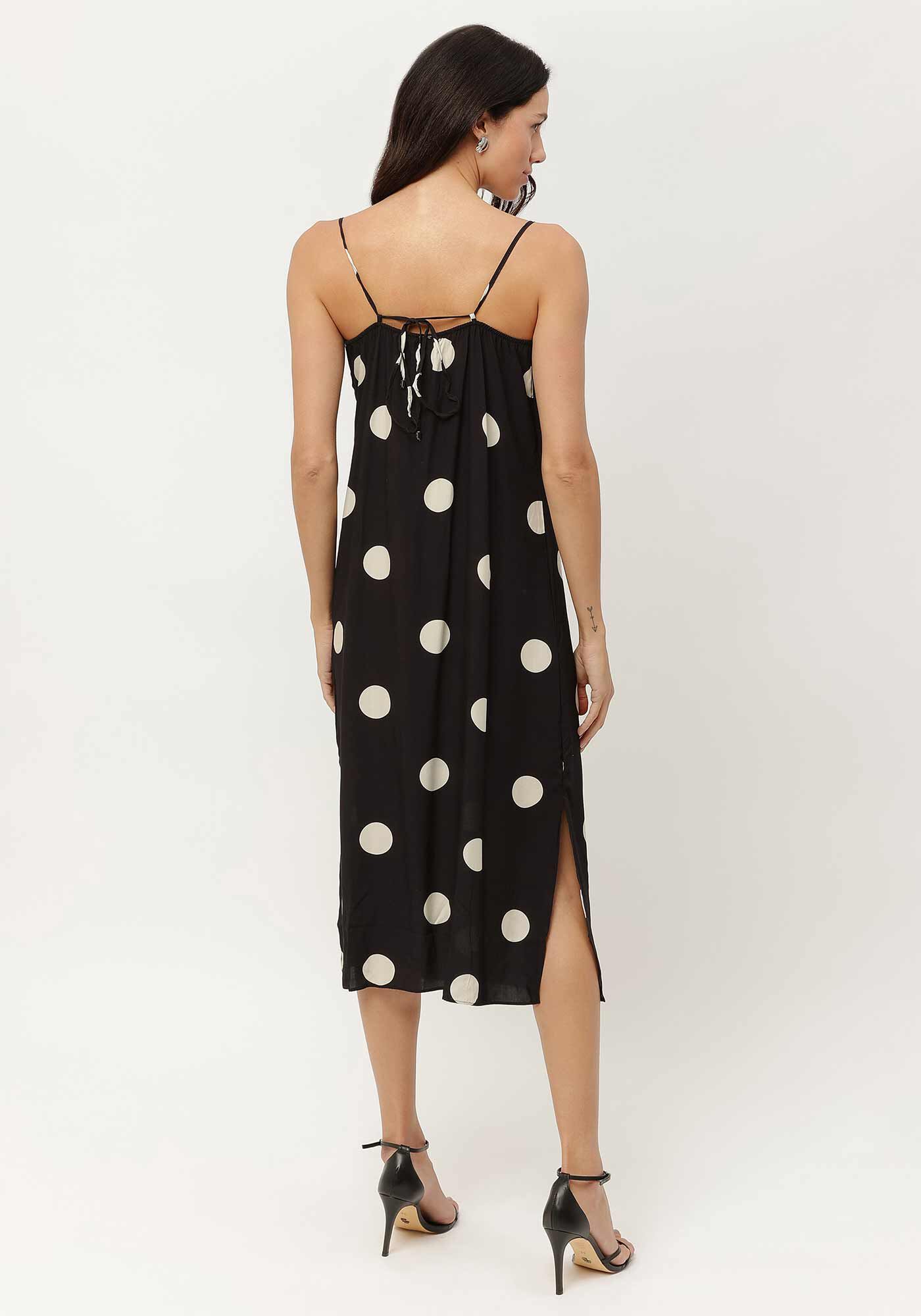 Vestido Midi Slip em Viscose Estampado, CRISTAL, large.