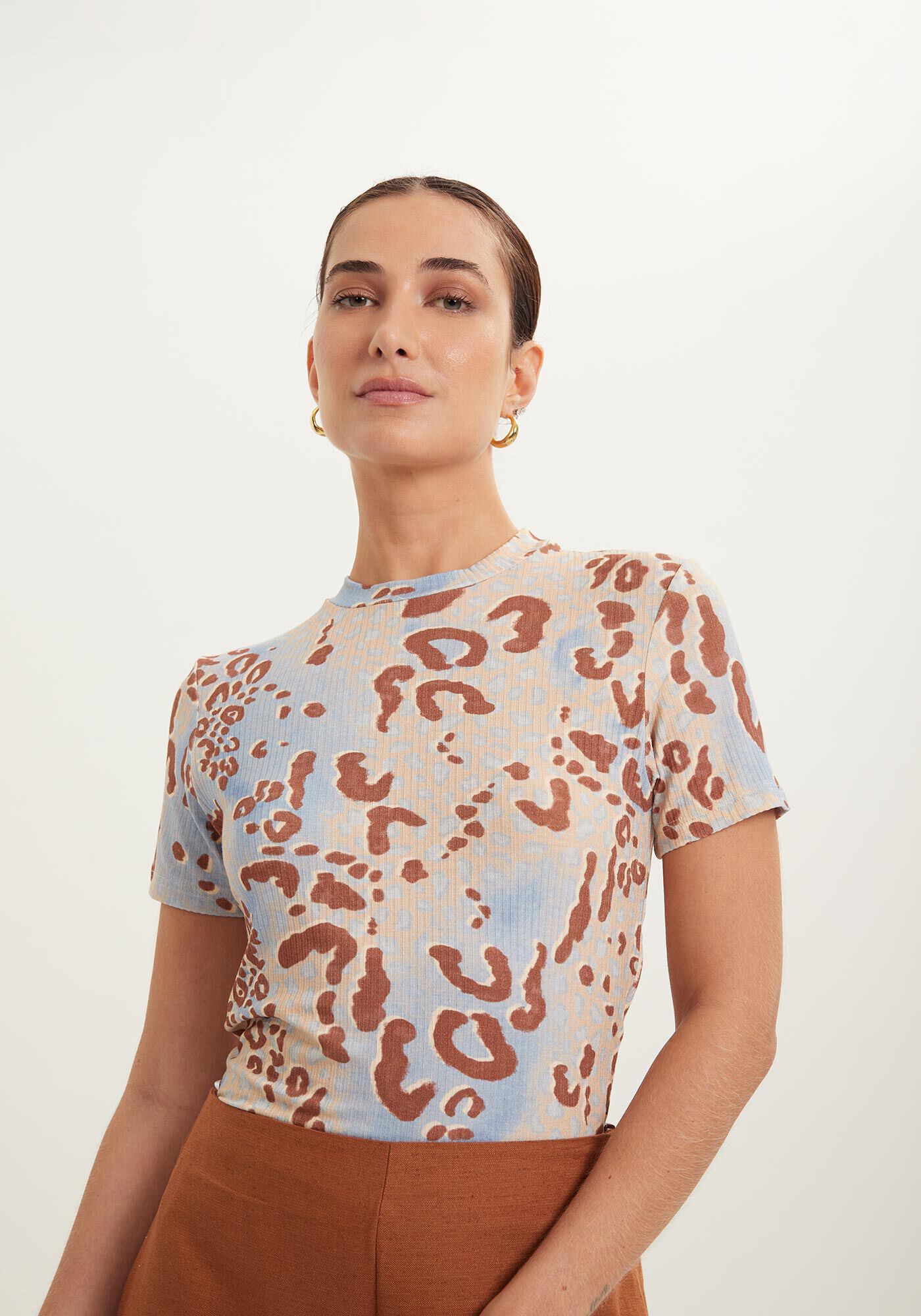 Blusa Malha Canelado Sevilha, , large.