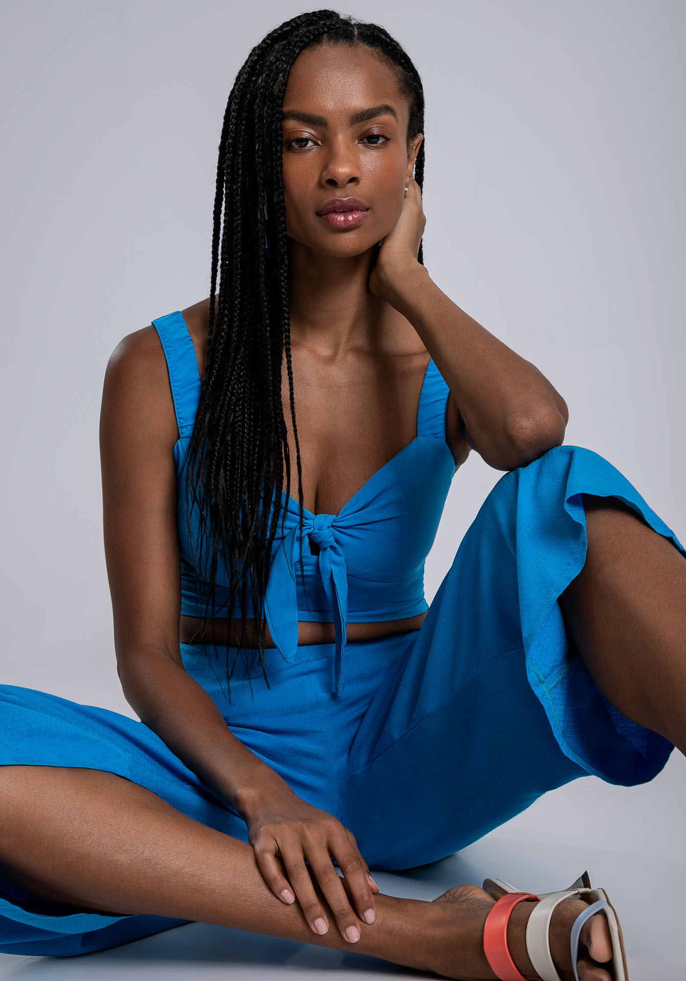 Cal&ccedil;a Pantacourt Rayon Star Cores, , large.