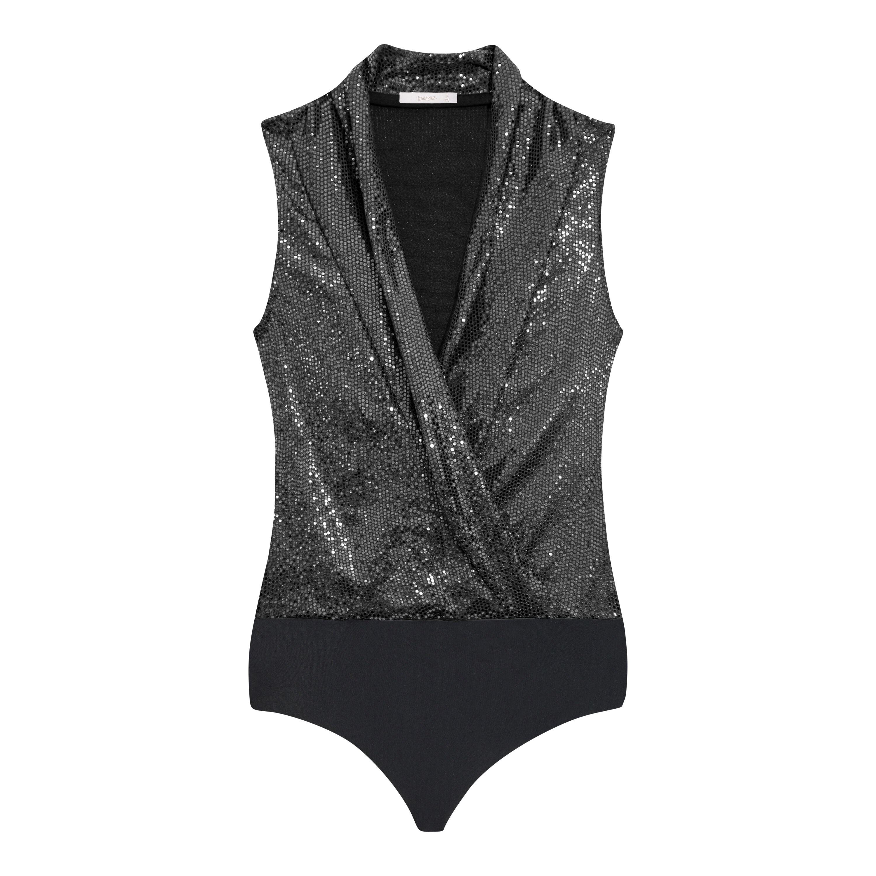 Body Transpassado Paet&ecirc; Glam, PRETO REATIVO, large.