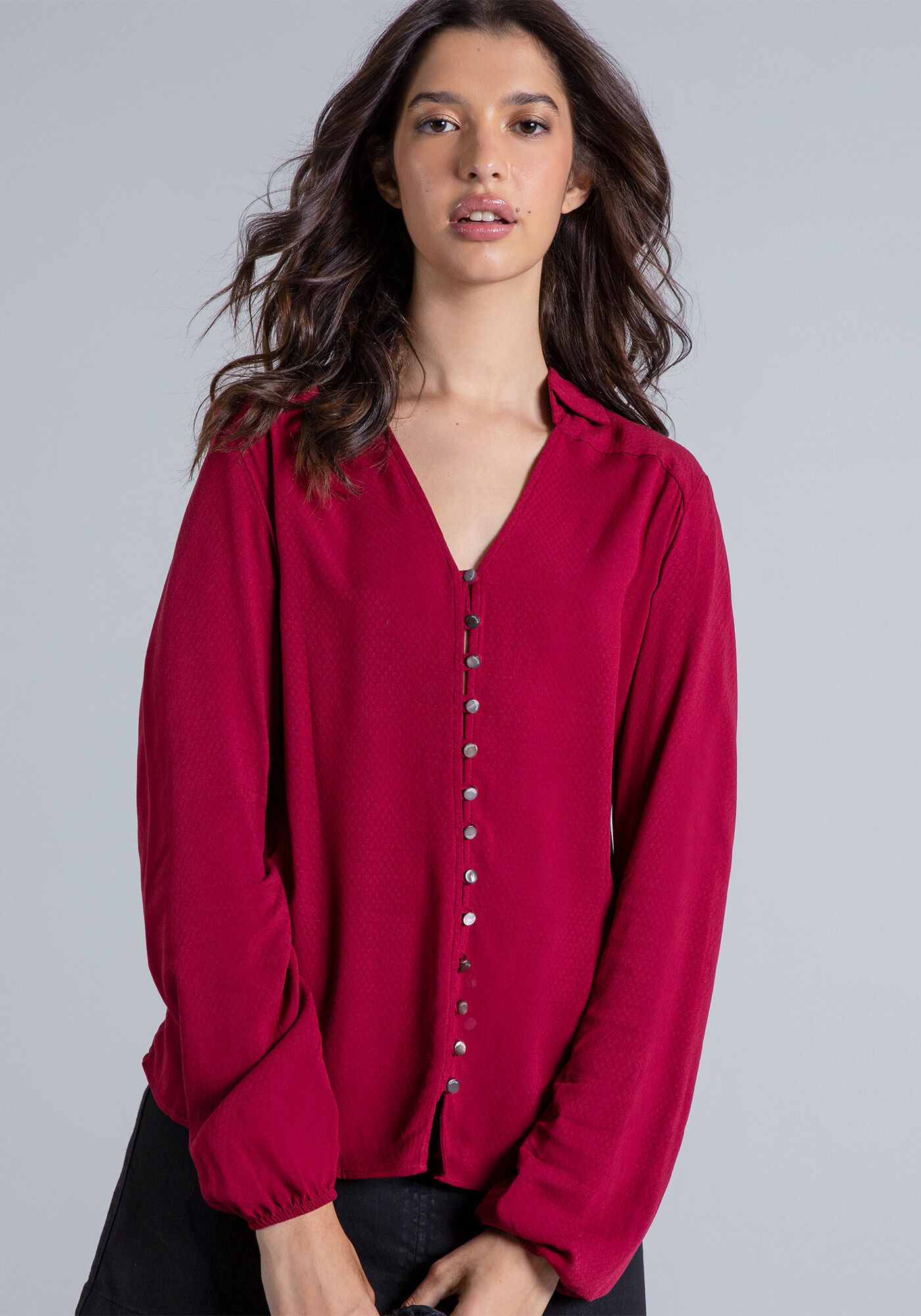 Camisa Manga Longa Ampla, , large.