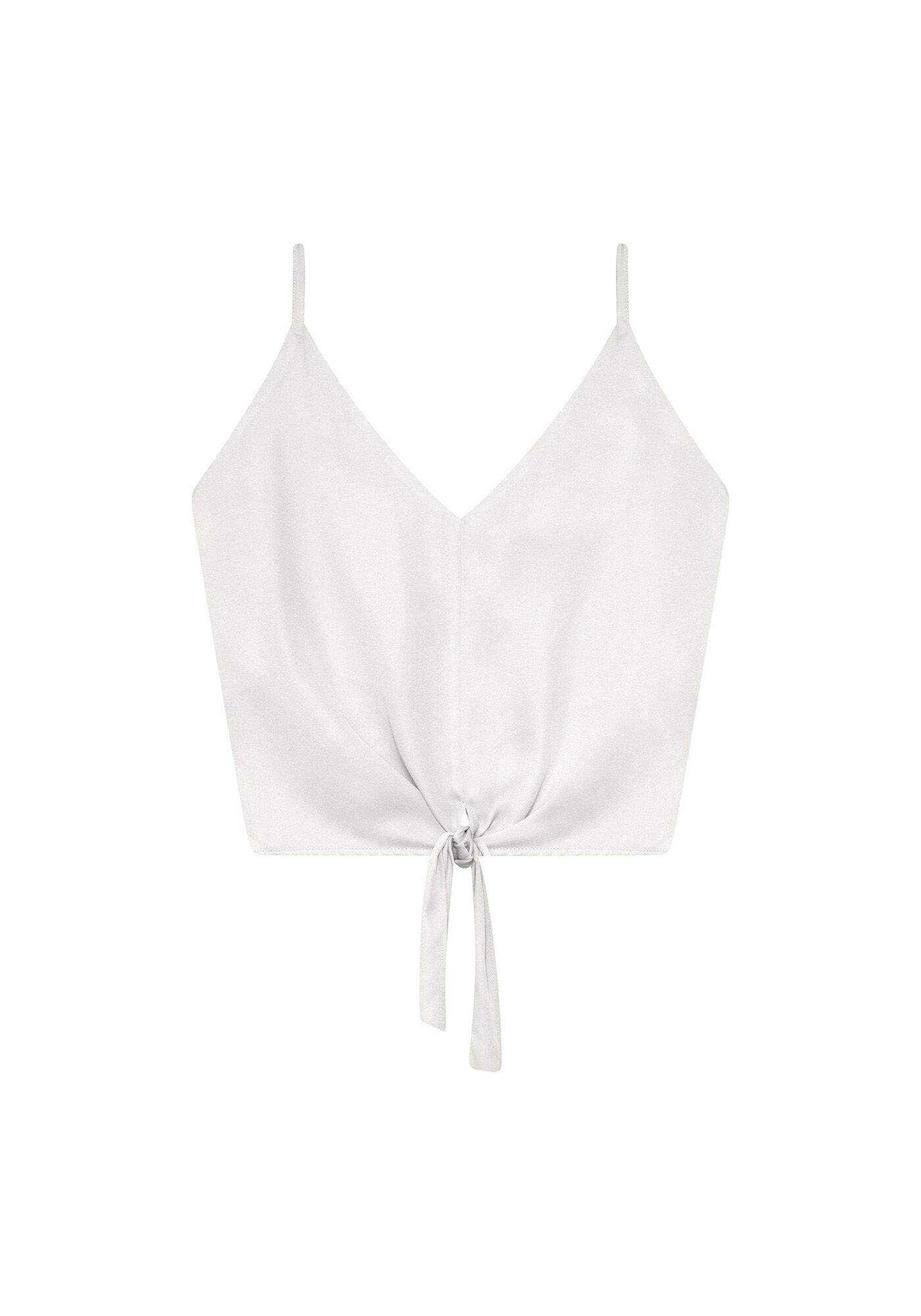 Blusa Cropped com La&ccedil;o Vermelho Chilli, , large.