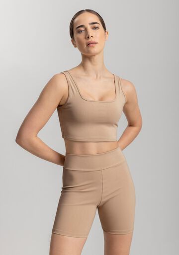 Top Justo De Alças Com Bojo Removível Em Malha Move, BEGE CENTURY. Top Justo De Alças Com Bojo Removível Em Malha Move, BEGE CENTURY, large.