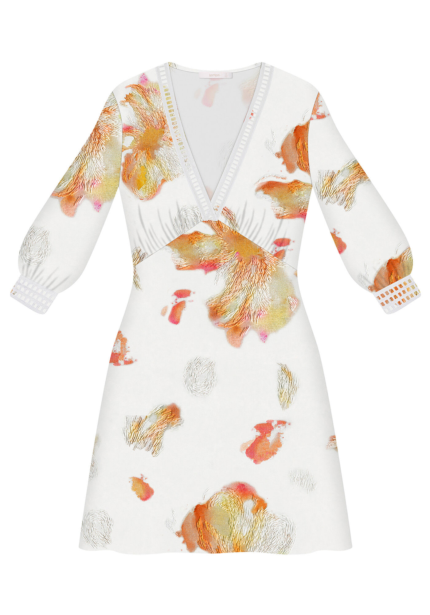 Vestido Tecido Rayon Stars Curto, , large.