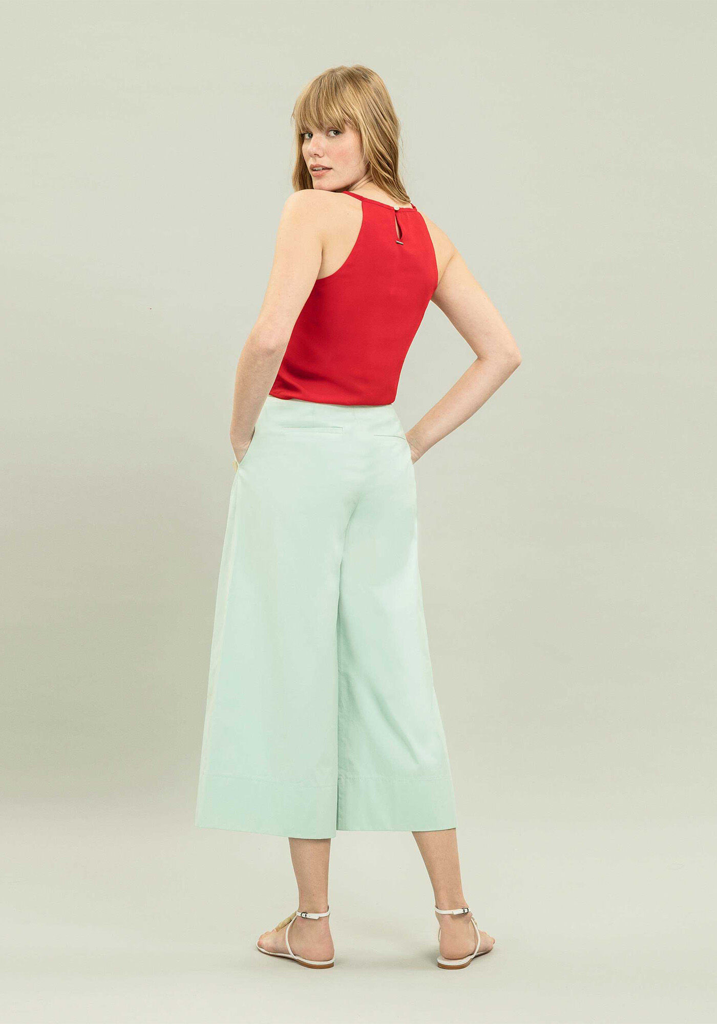 Blusa Cropped com La&ccedil;o Vermelho Chilli, , large.