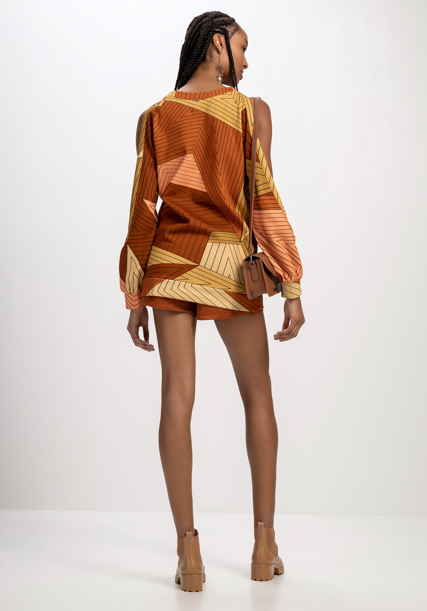 Blus&atilde;o Alongado Abertura Mangas, , large.