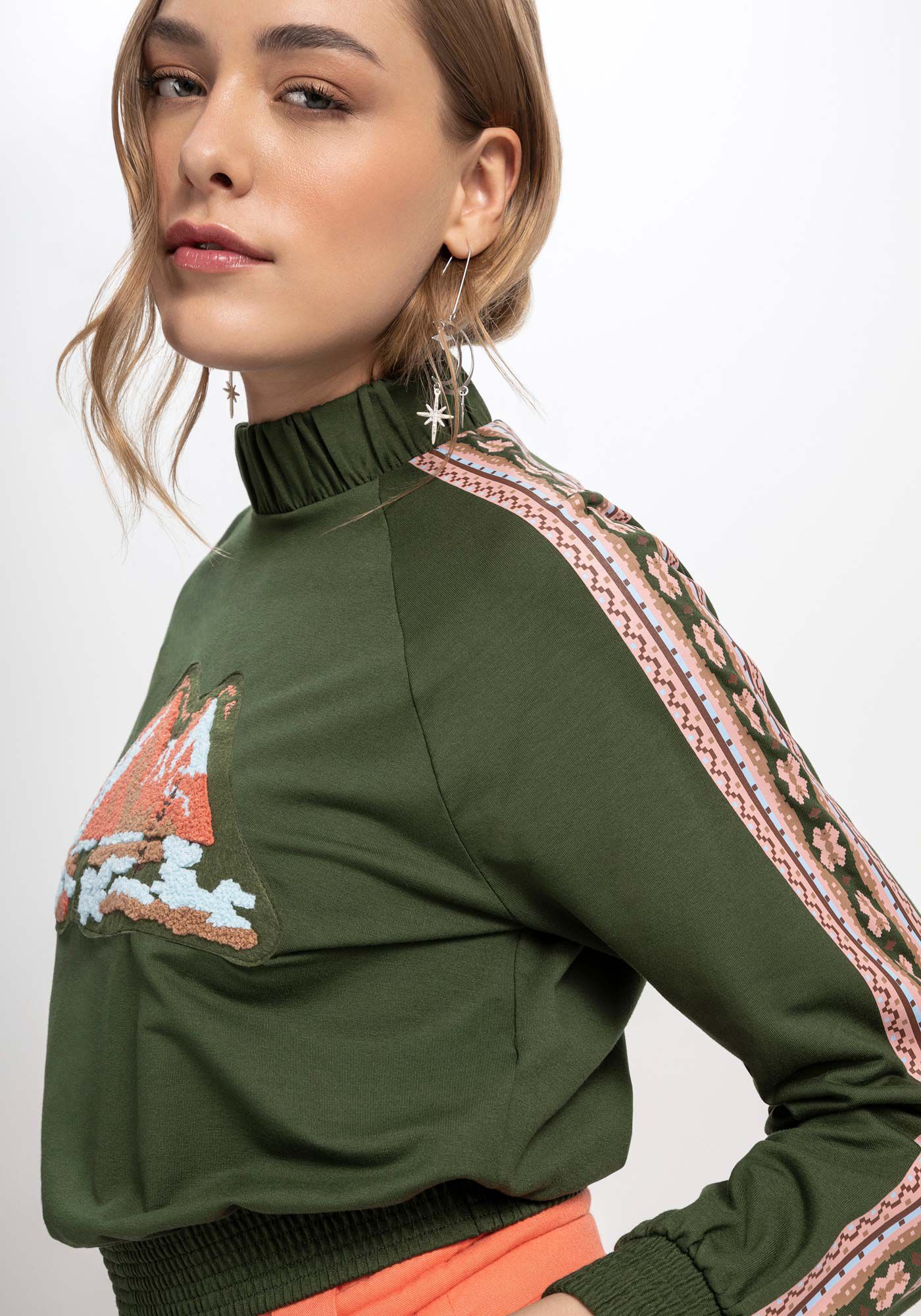 Blusa manga sales longa moletom