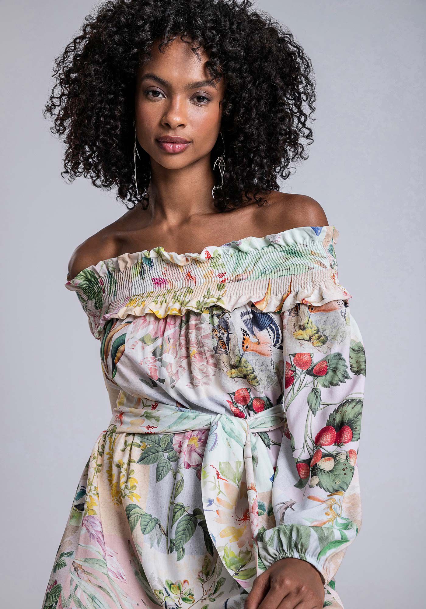Vestido viscose ombro a ombro sales