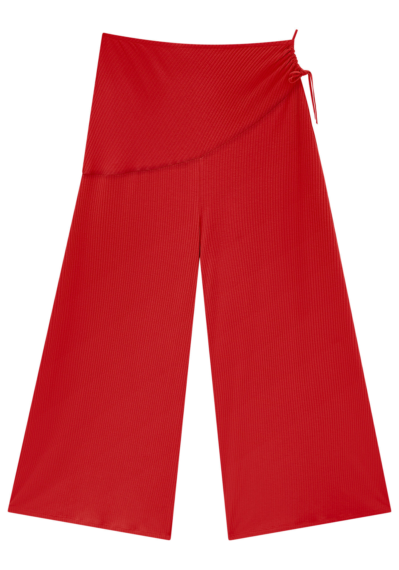 Cal&ccedil;a Pantalona Cropped Canelada com Cut Out, , large.