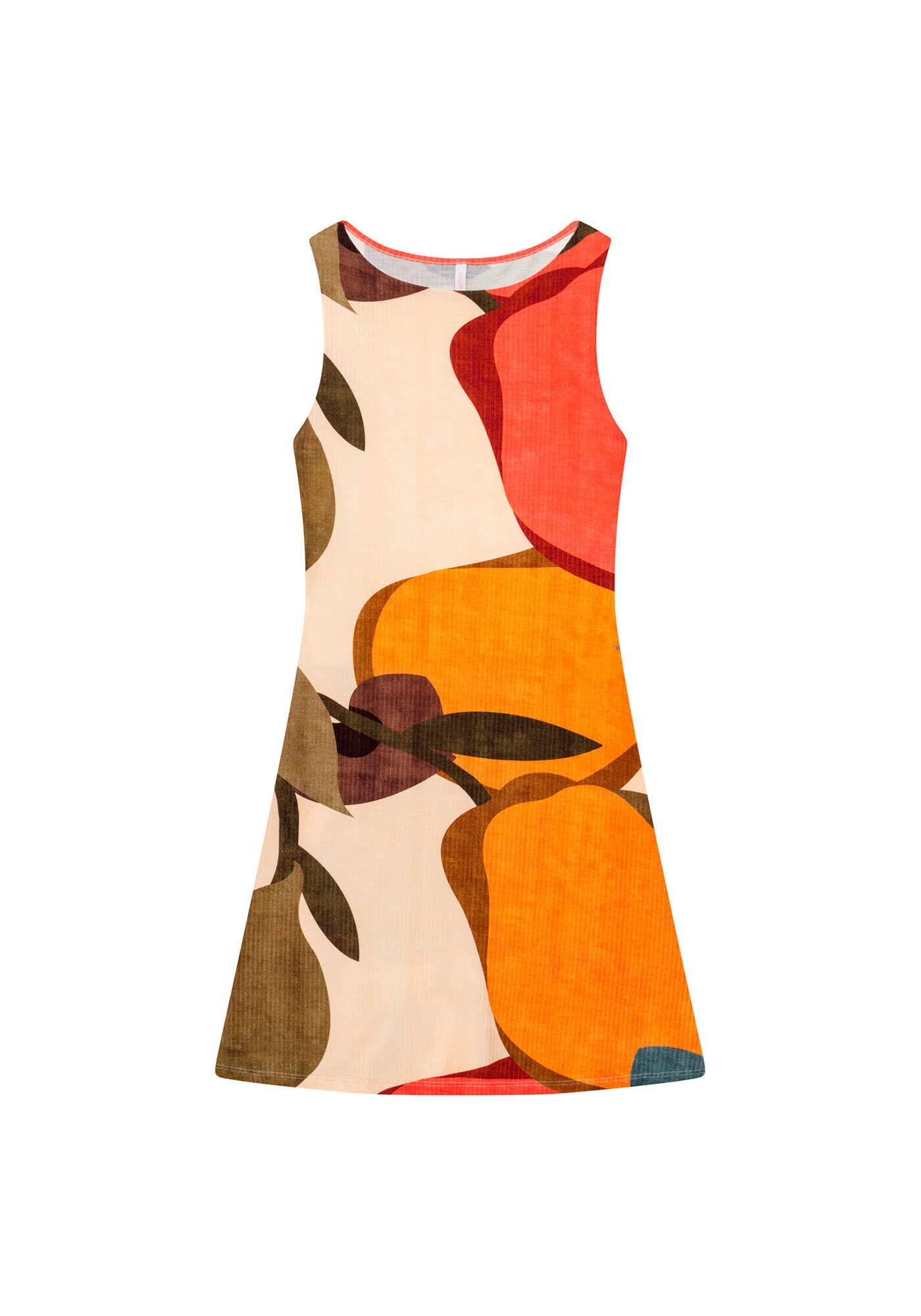 Vestido sem Mangas Estampa, , large.