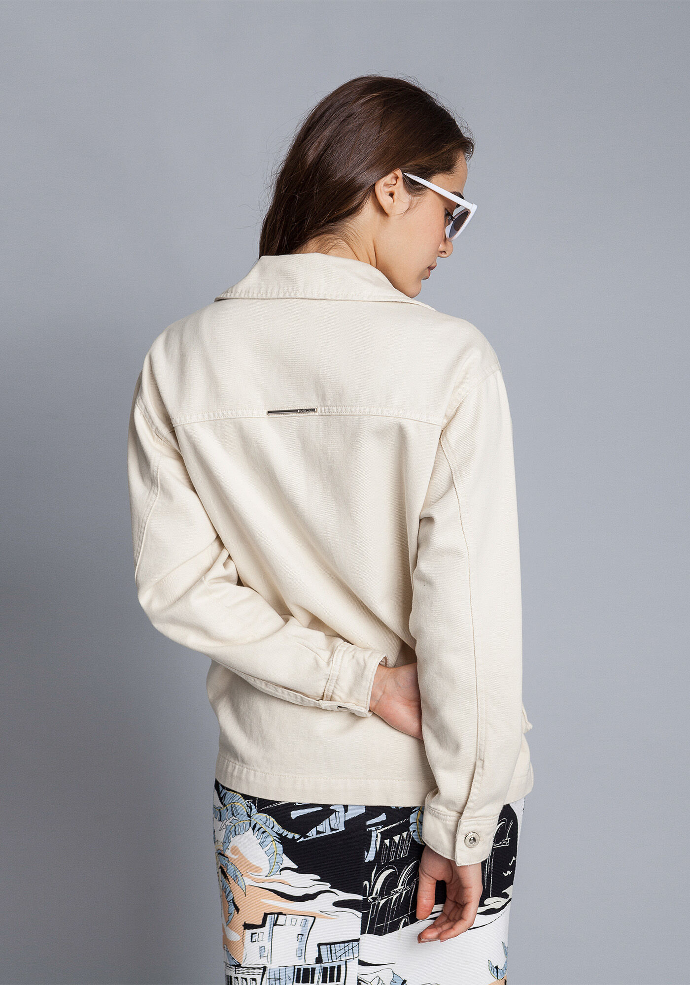 Jaqueta Manga Longa Sarja Utilit&aacute;ria, , large.