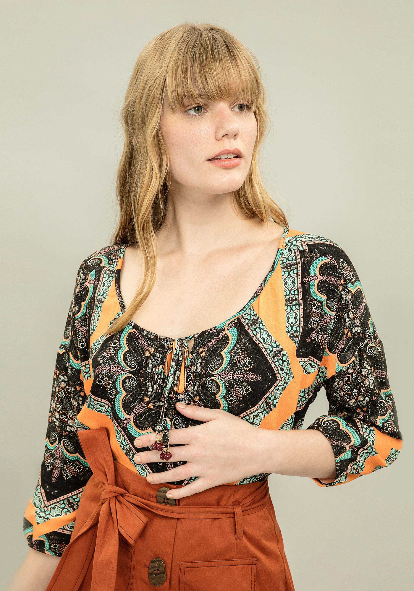 Blusa Manga 3/4 Estampa, , large.