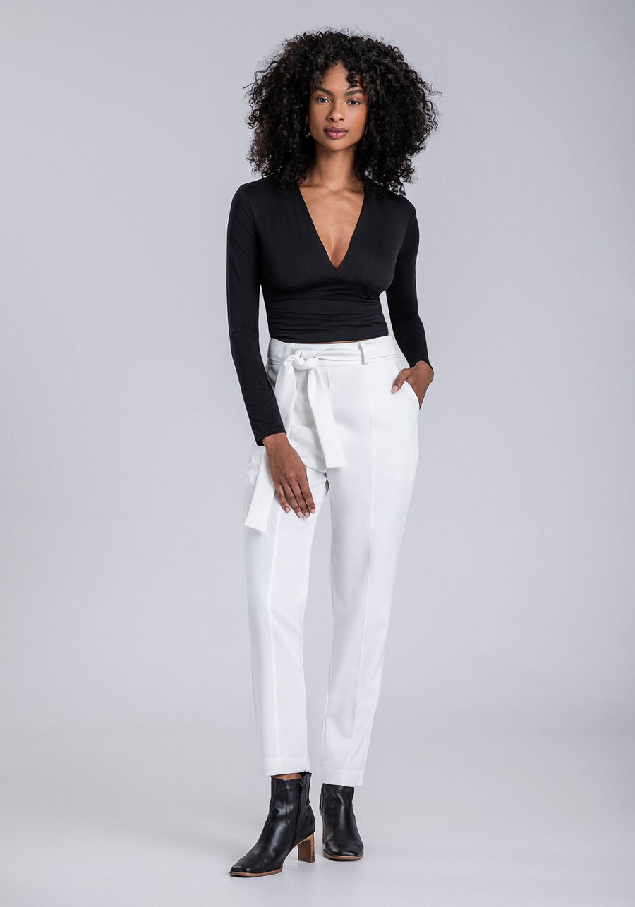 Blusa Manga Longa em Malha com Franzido, . Blusa Manga Longa em Malha com Franzido, , large.