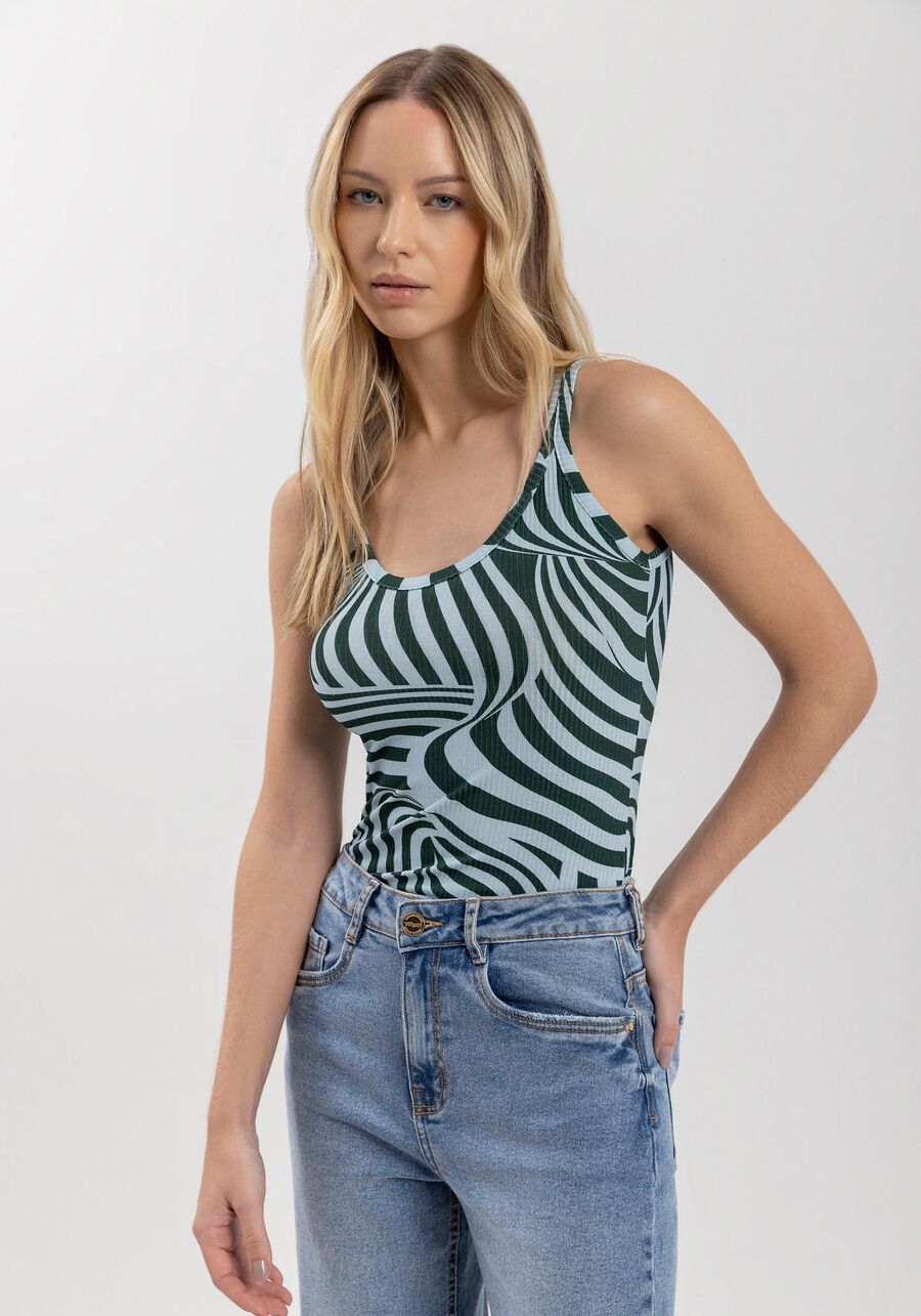 Blusa Regata Canelada Com Alças Finas E Decote Redondo, . Blusa Regata Canelada Com Alças Finas E Decote Redondo, , large.