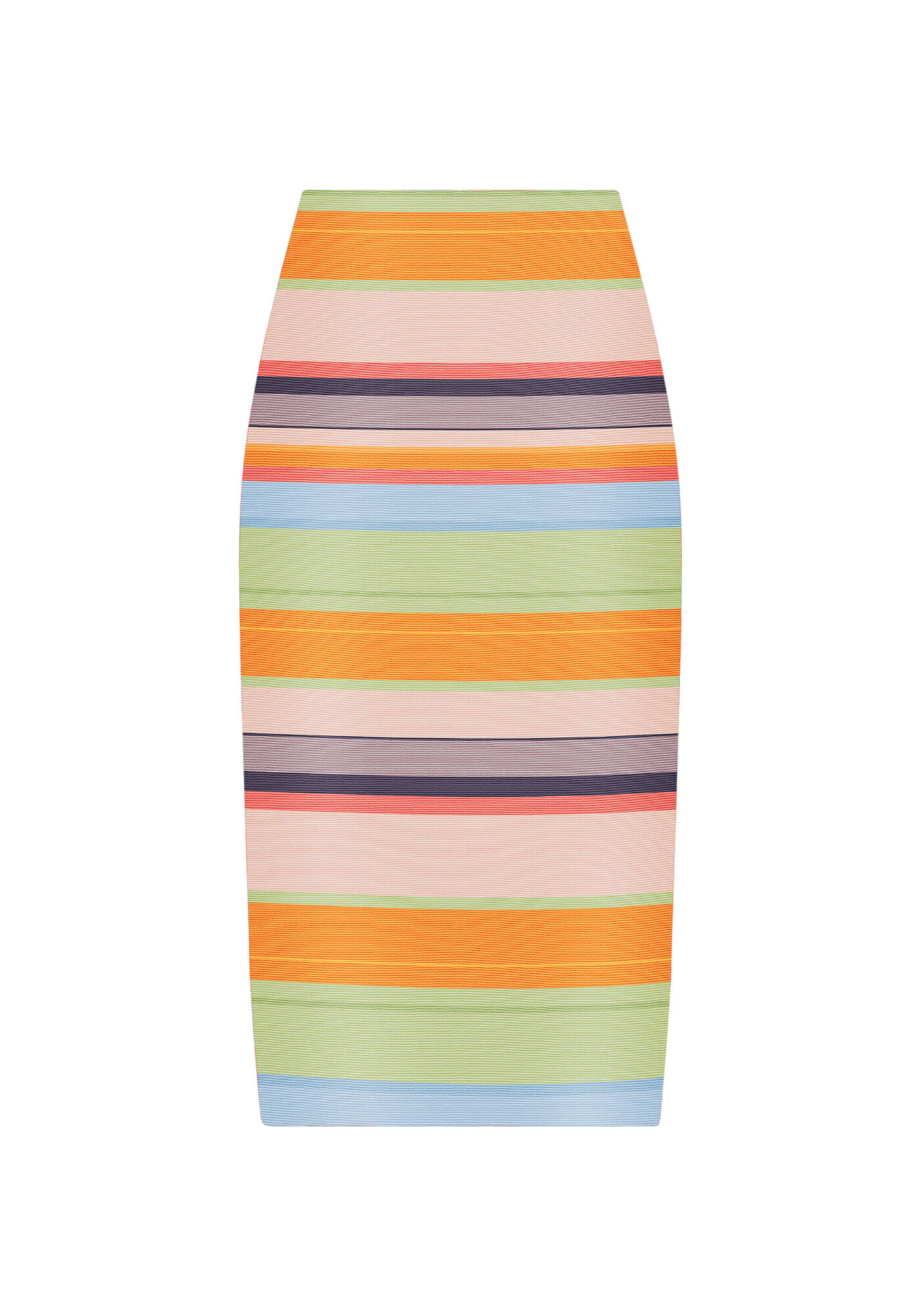 Saia Midi Fenda Estampada, ASTRAL, large.