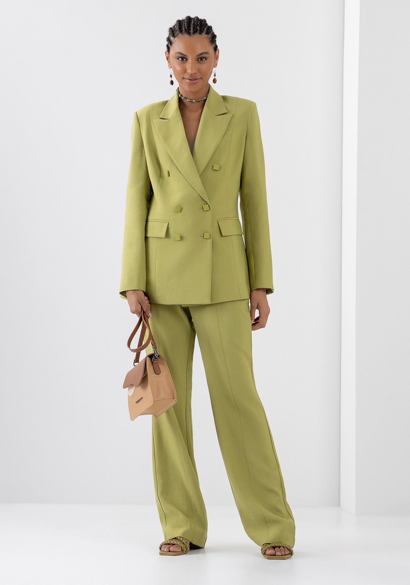 Blazer Oversized com Abotoamento Duplo, , large.