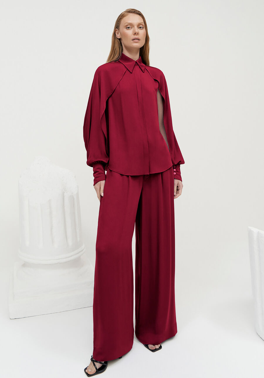 Camisa Manga Longa com Recorte Sobreposto, . Camisa Manga Longa com Recorte Sobreposto, , large.