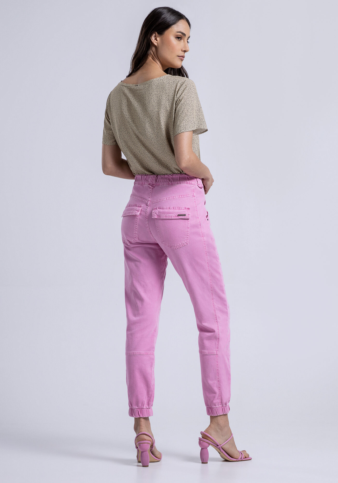 Blusa Manga Curta em Viscose Estampada, , large.