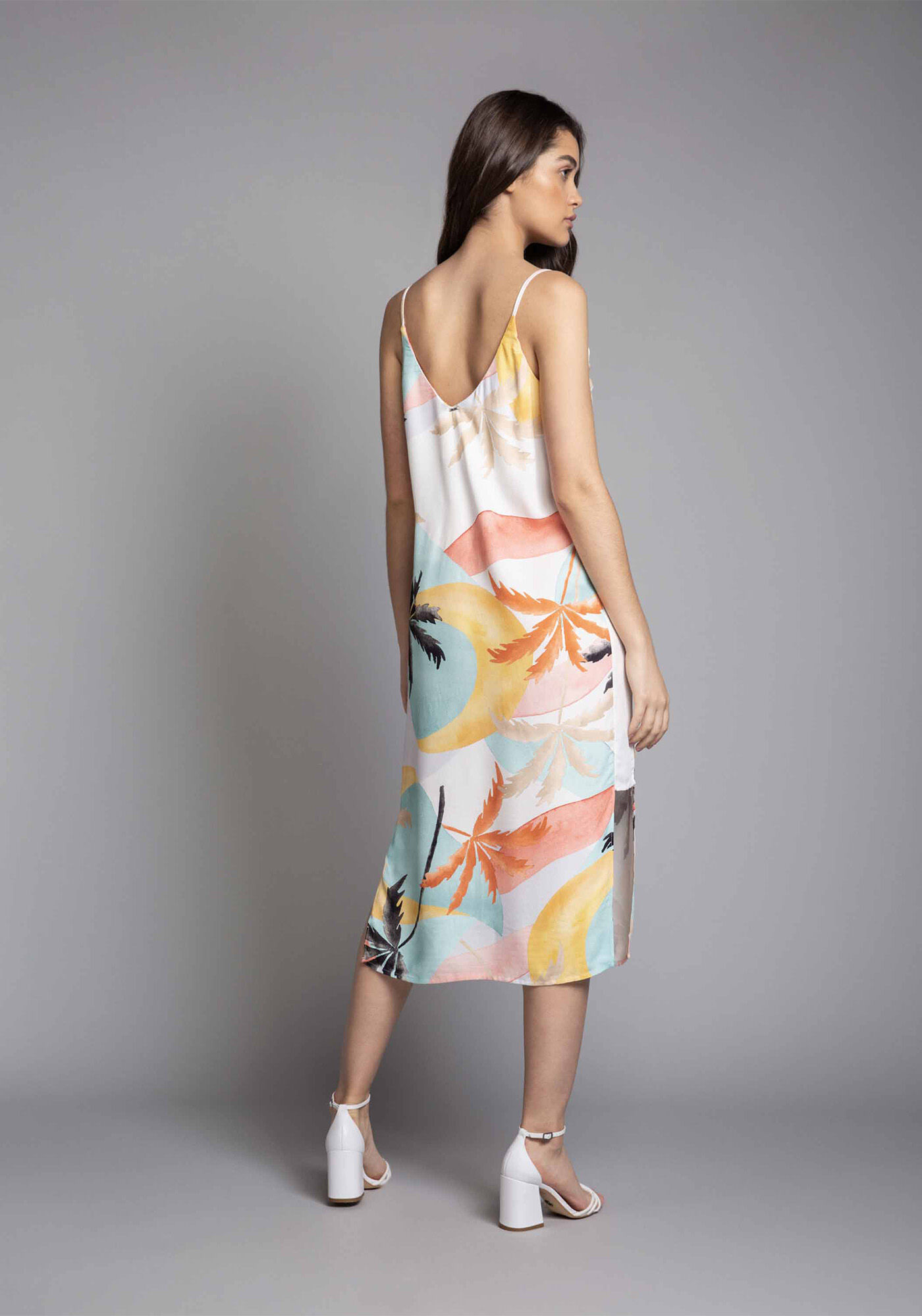 Vestido M&iacute;di Estampa Nimbim, , large.