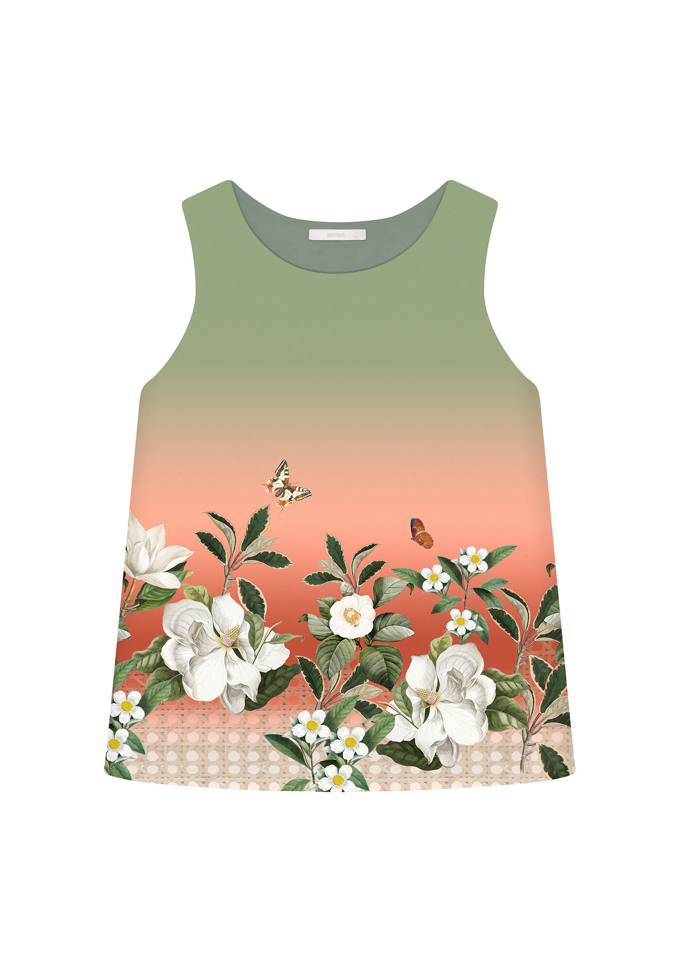 Blusa sem Manga Estampa, FLORAL, large.